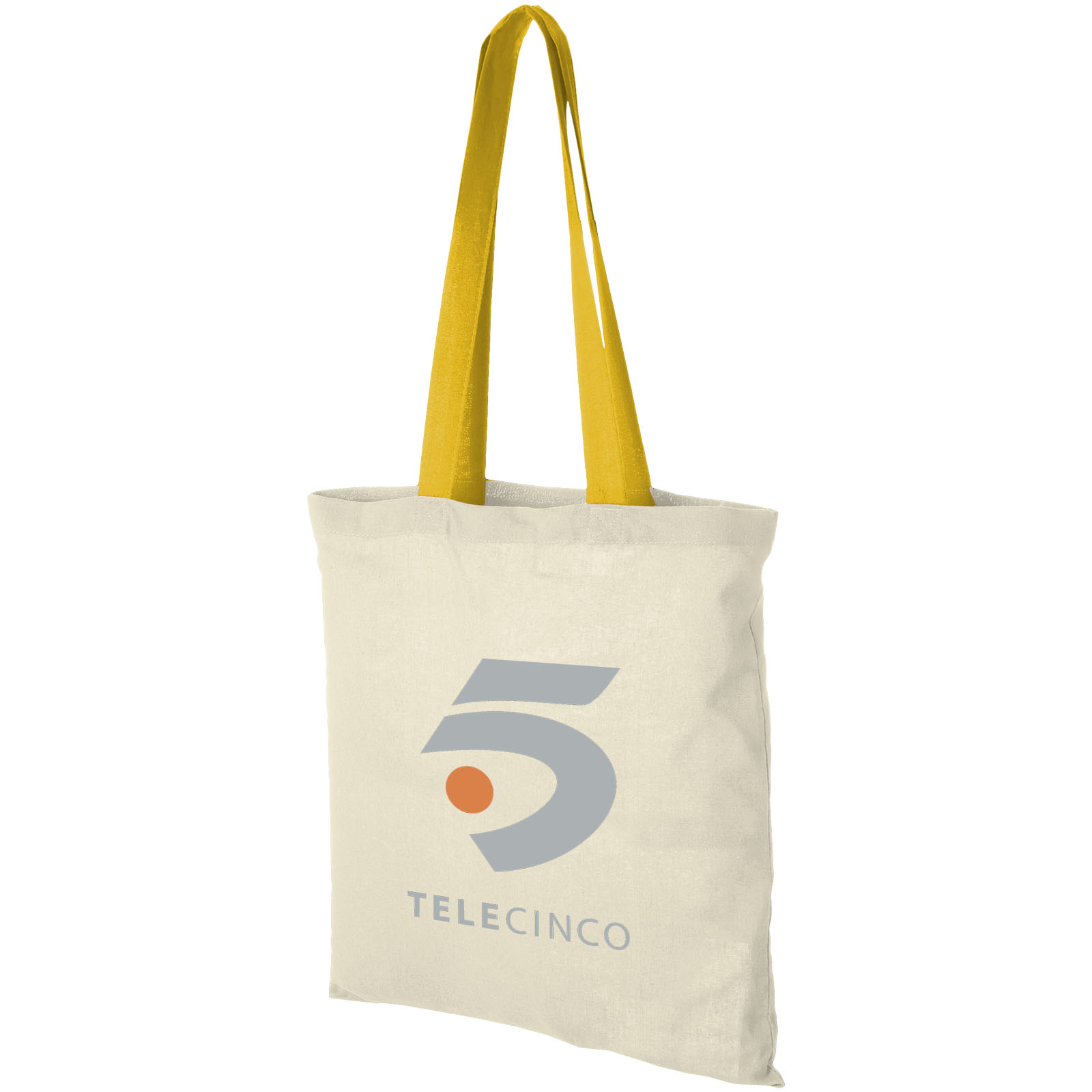 Sac coton Nevada 100 gr/m² avec poignées de couleur 7L