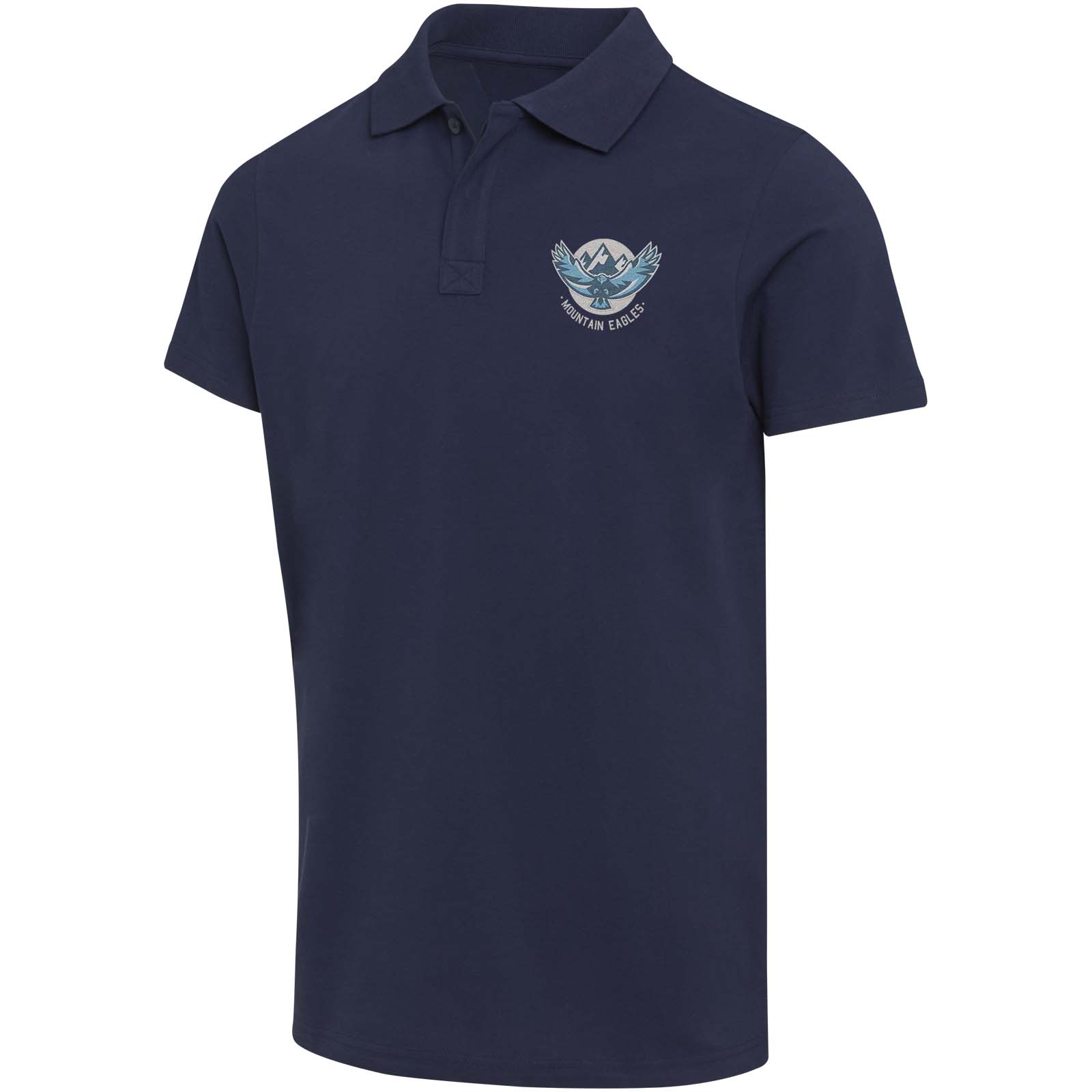 Elevate Polo bio recyclé certifié OCS de 180 g/m² Graphite à manches courtes unisexe