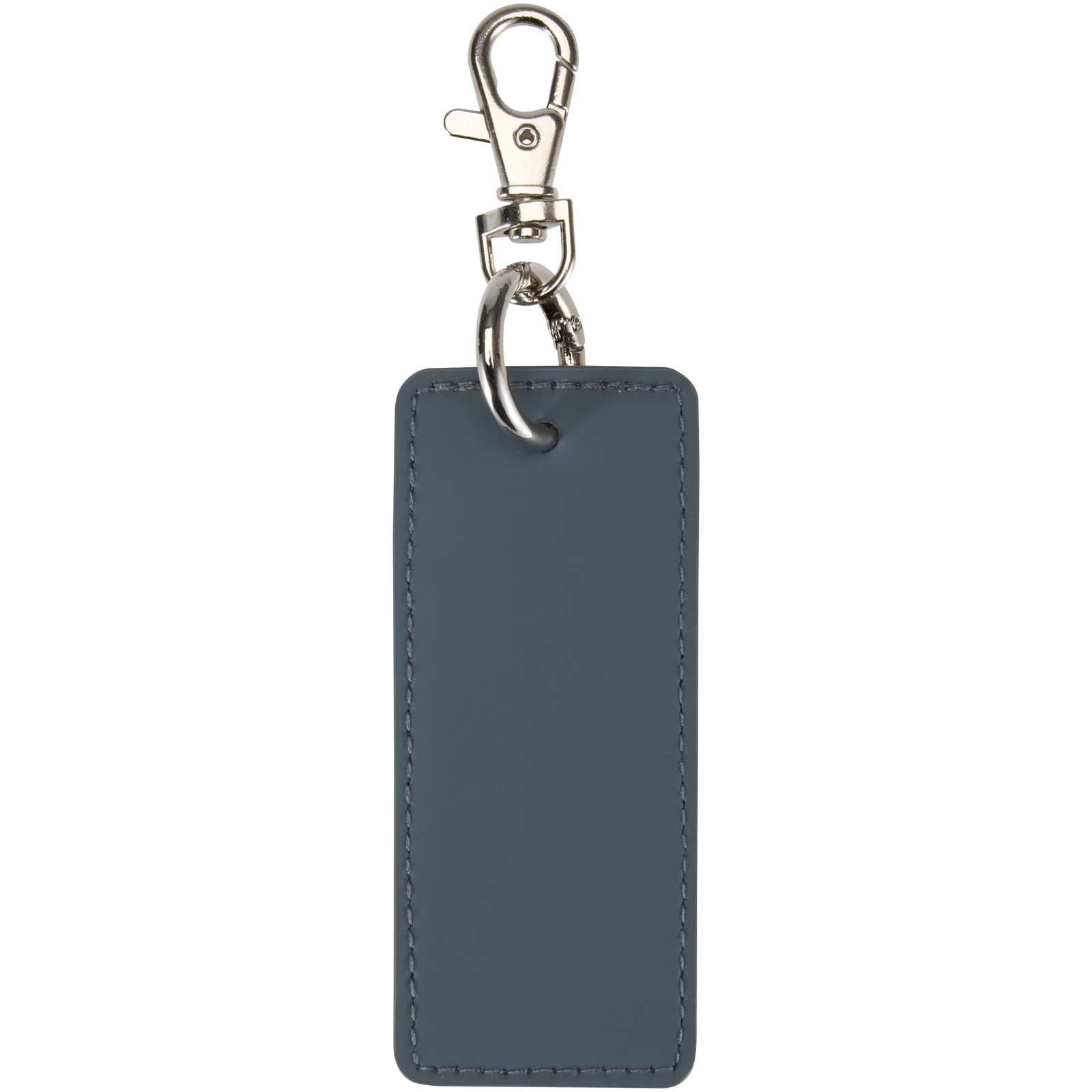 Porte-clés rectangulaire à breloques en matériaux recyclés certifié GRS Resi Plus
