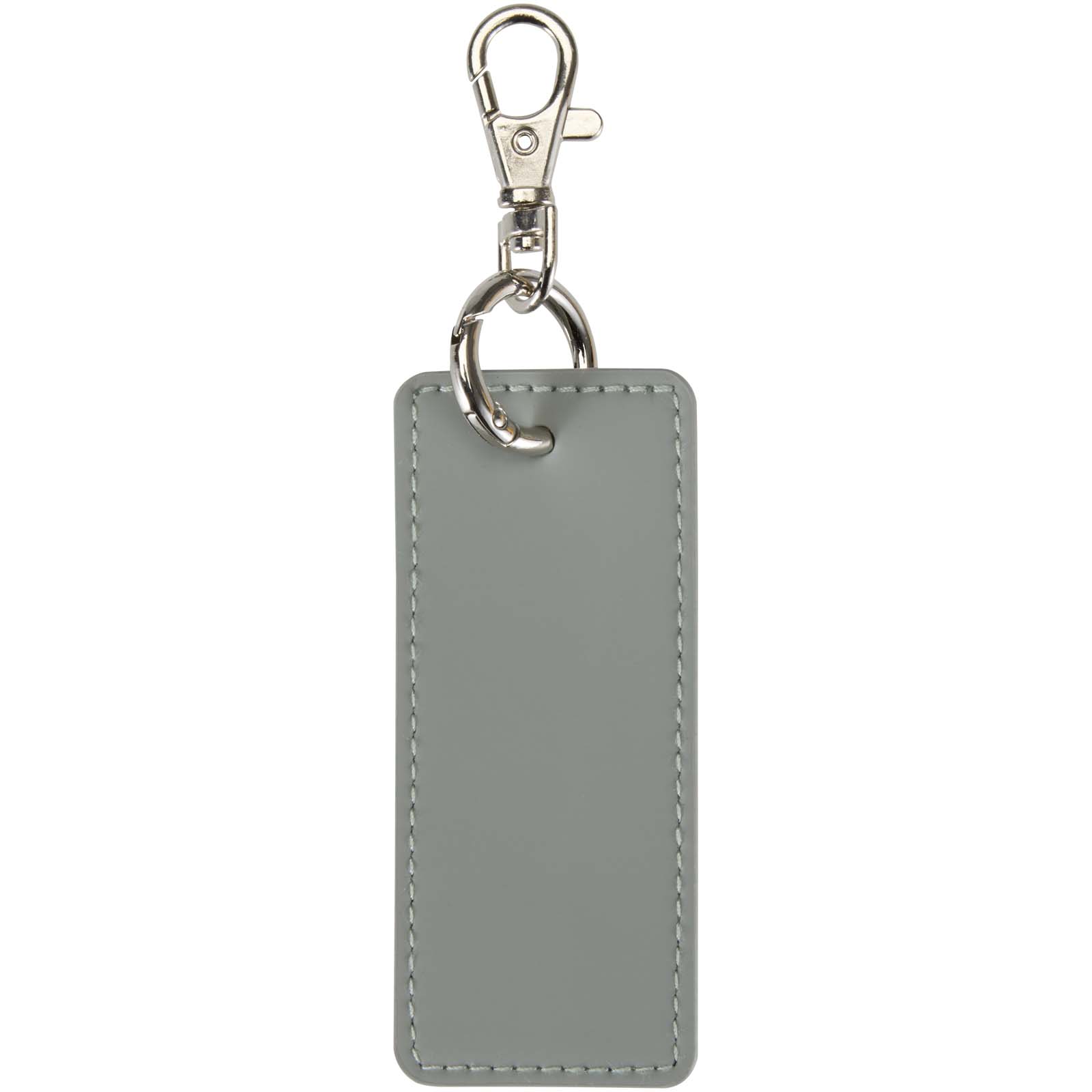 Porte-clés rectangulaire à breloques en matériaux recyclés certifié GRS Resi Plus