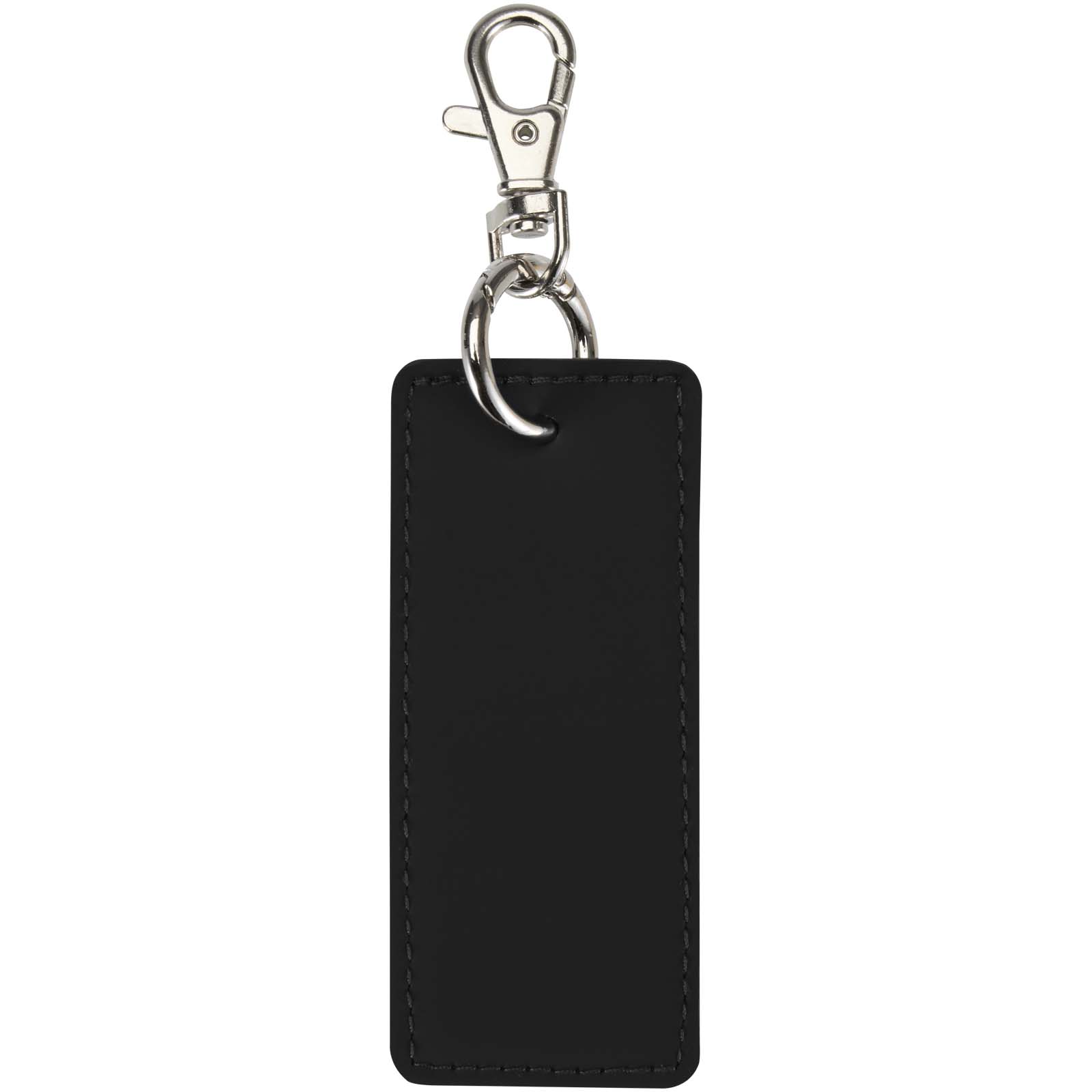 Porte-clés rectangulaire à breloques en matériaux recyclés certifié GRS Resi Plus