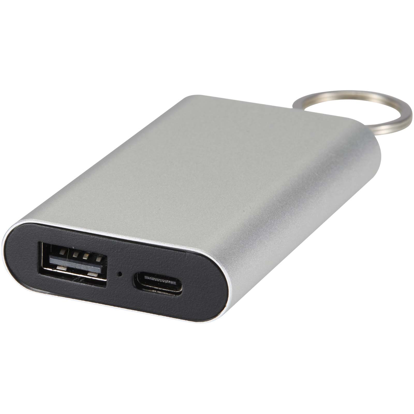 Batterie de secours Arcturus en aluminium recyclé de 2 000 mAh avec porte-clés
