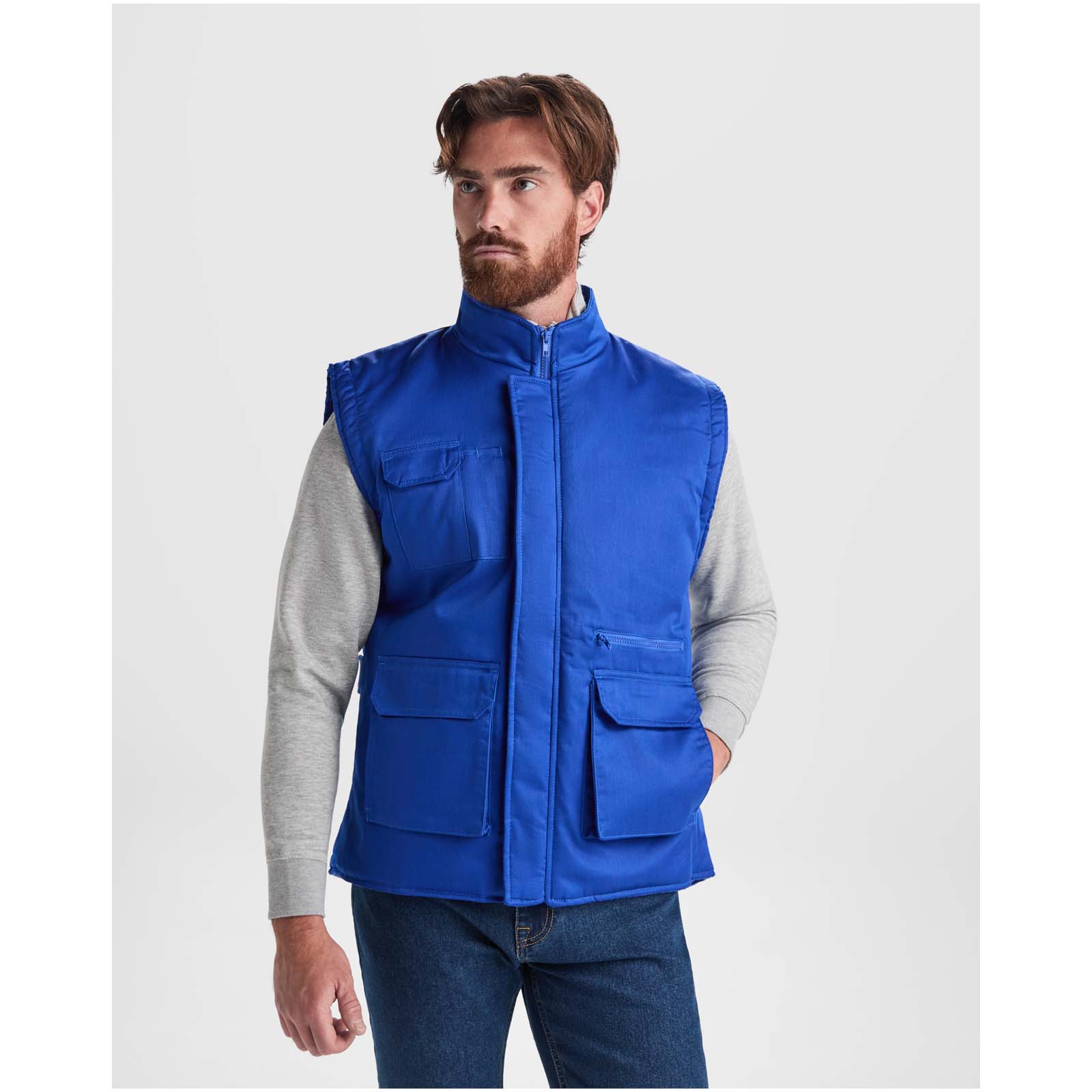 Roly WRK Gilet de travail polyvalent à col montant Almanzor