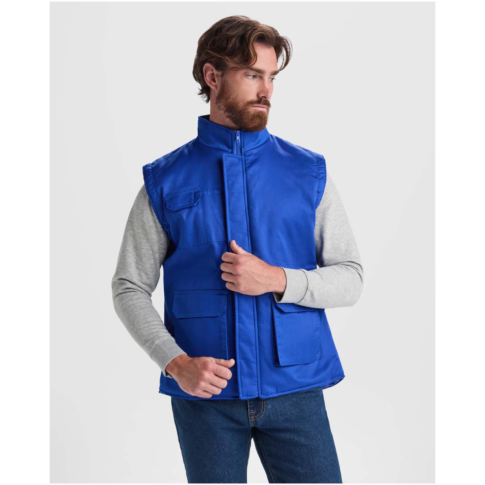 Roly WRK Gilet de travail polyvalent à col montant Almanzor