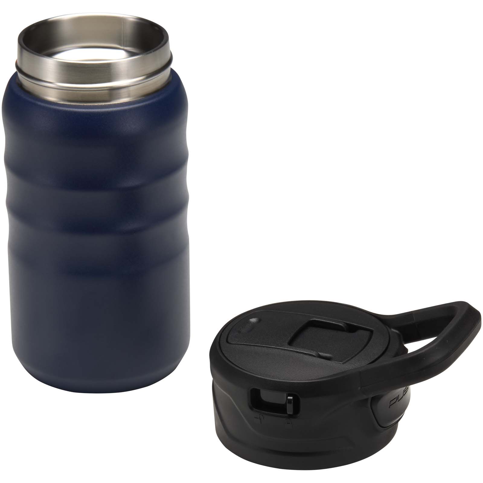 Gourde de sport Knox 350 ml en acier inoxydable à double paroi recyclé RCS avec paille rabattable