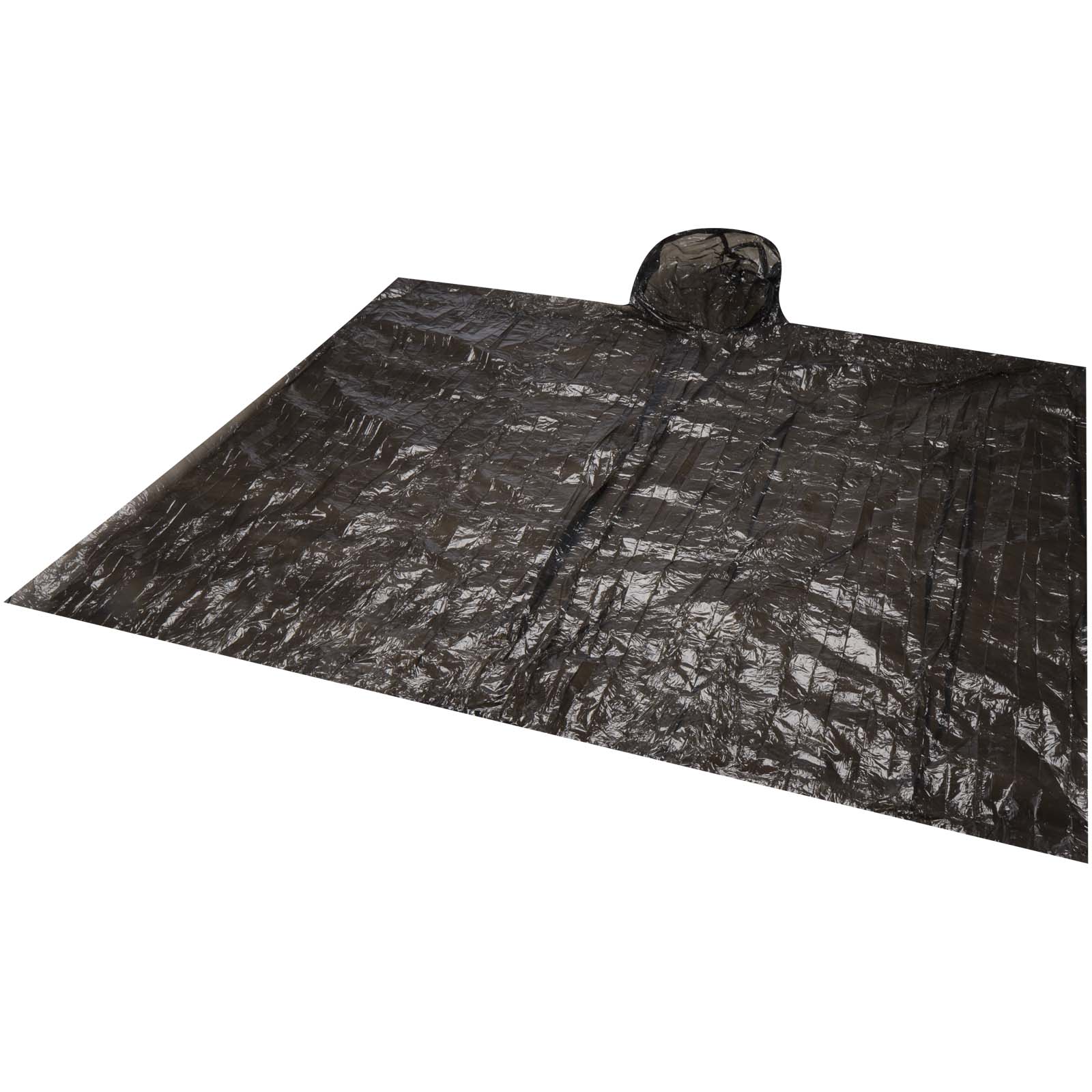 Poncho anti-brouillard dans un étui rond en plastique avec mousqueton
