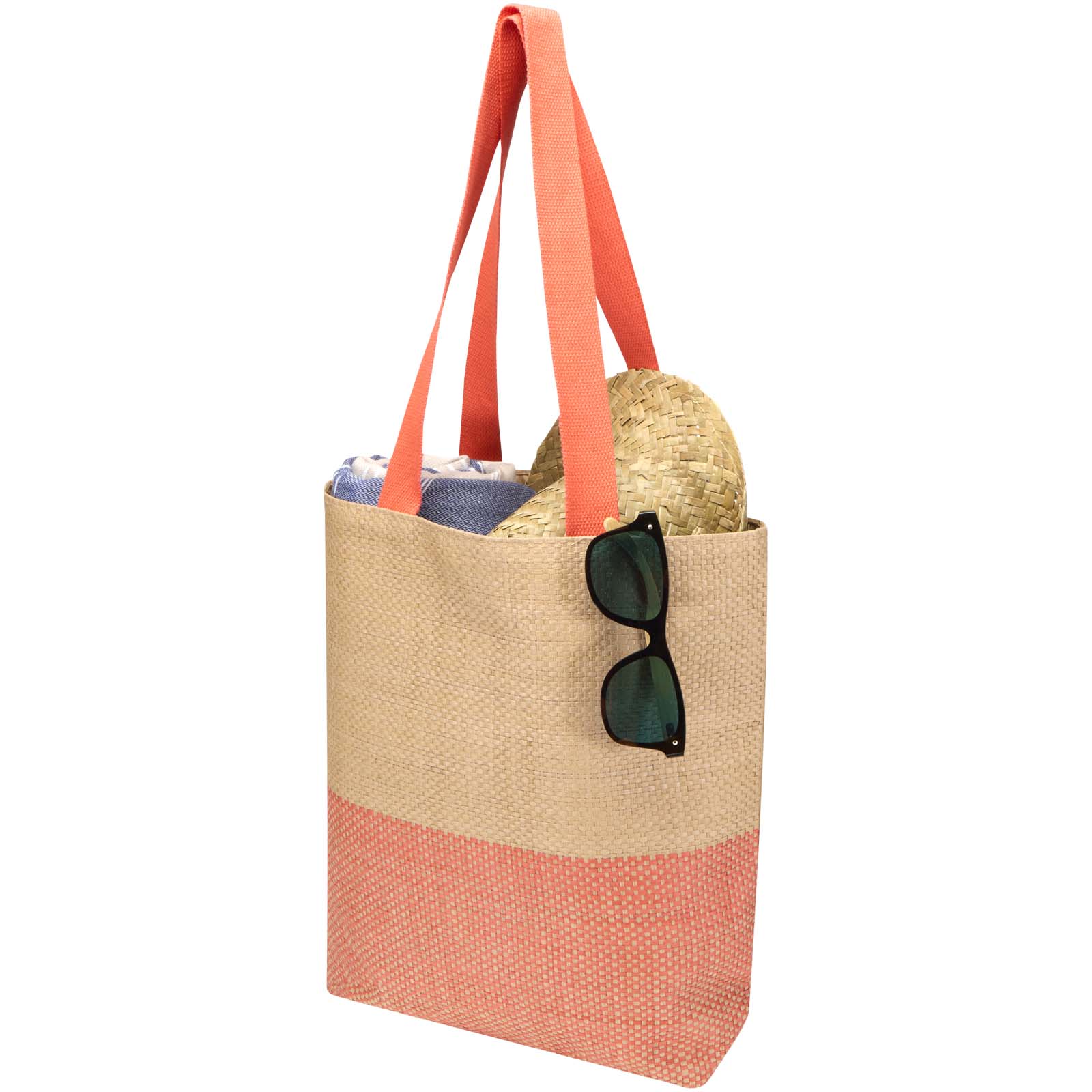 Sac fourre-tout en papier paille Rhythm, 10 L