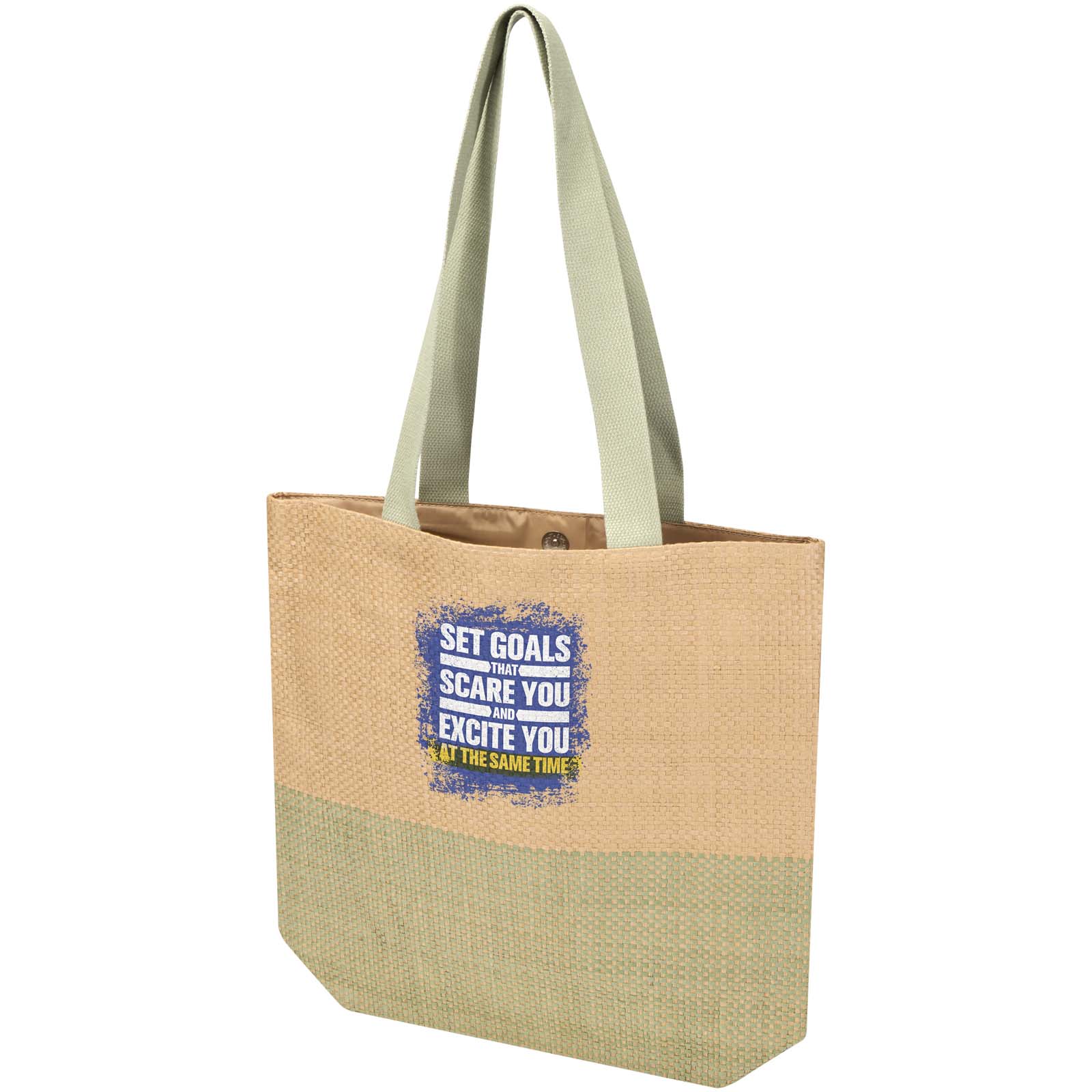Sac fourre-tout en papier paille Rhythm, 10 L