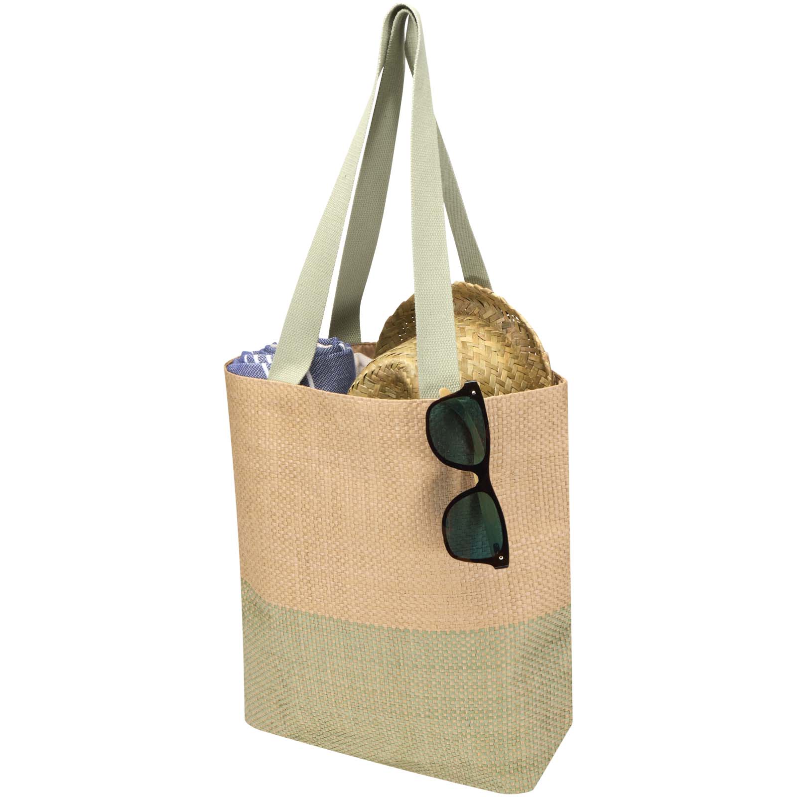 Sac fourre-tout en papier paille Rhythm, 10 L