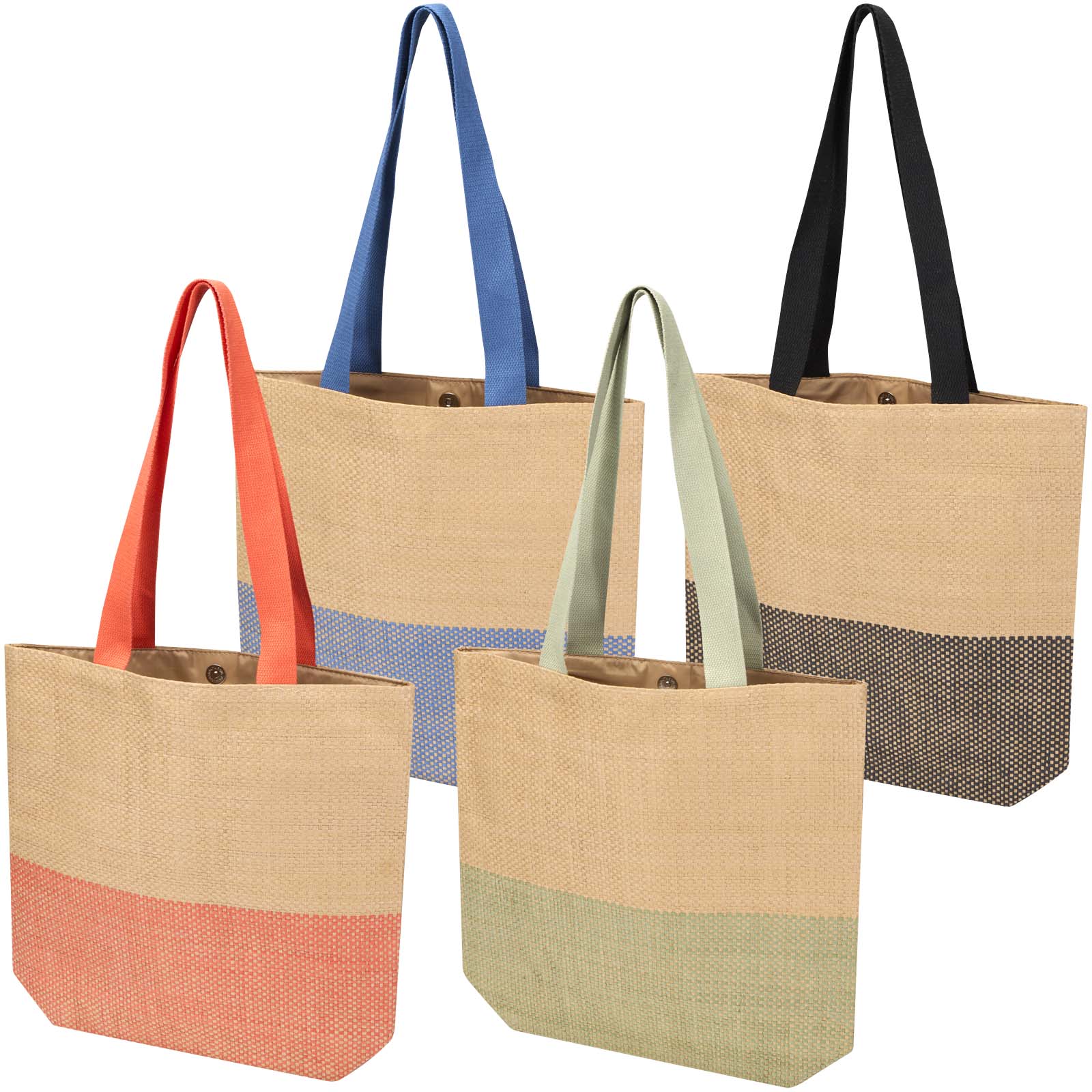 Sac fourre-tout en papier paille Rhythm, 10 L