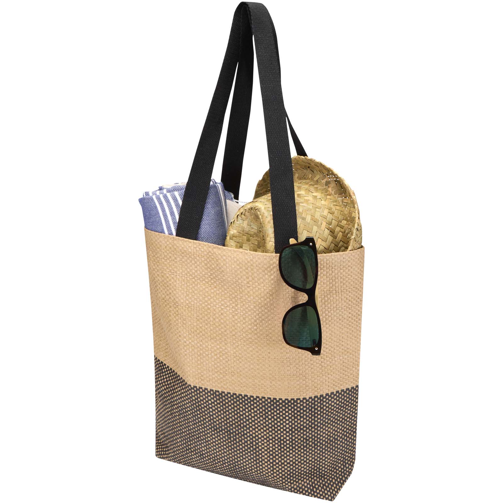 Sac fourre-tout en papier paille Rhythm, 10 L