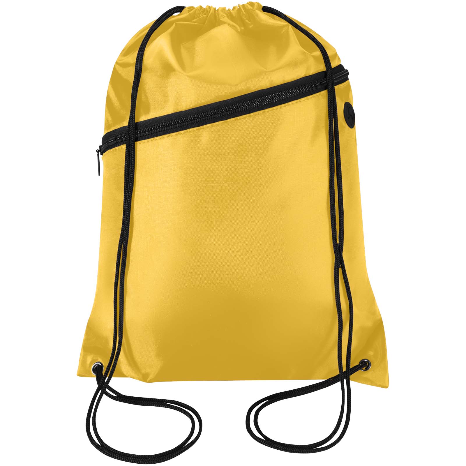 Sac à cordon Oriole en RPET avec poche avant zippée, 5 L