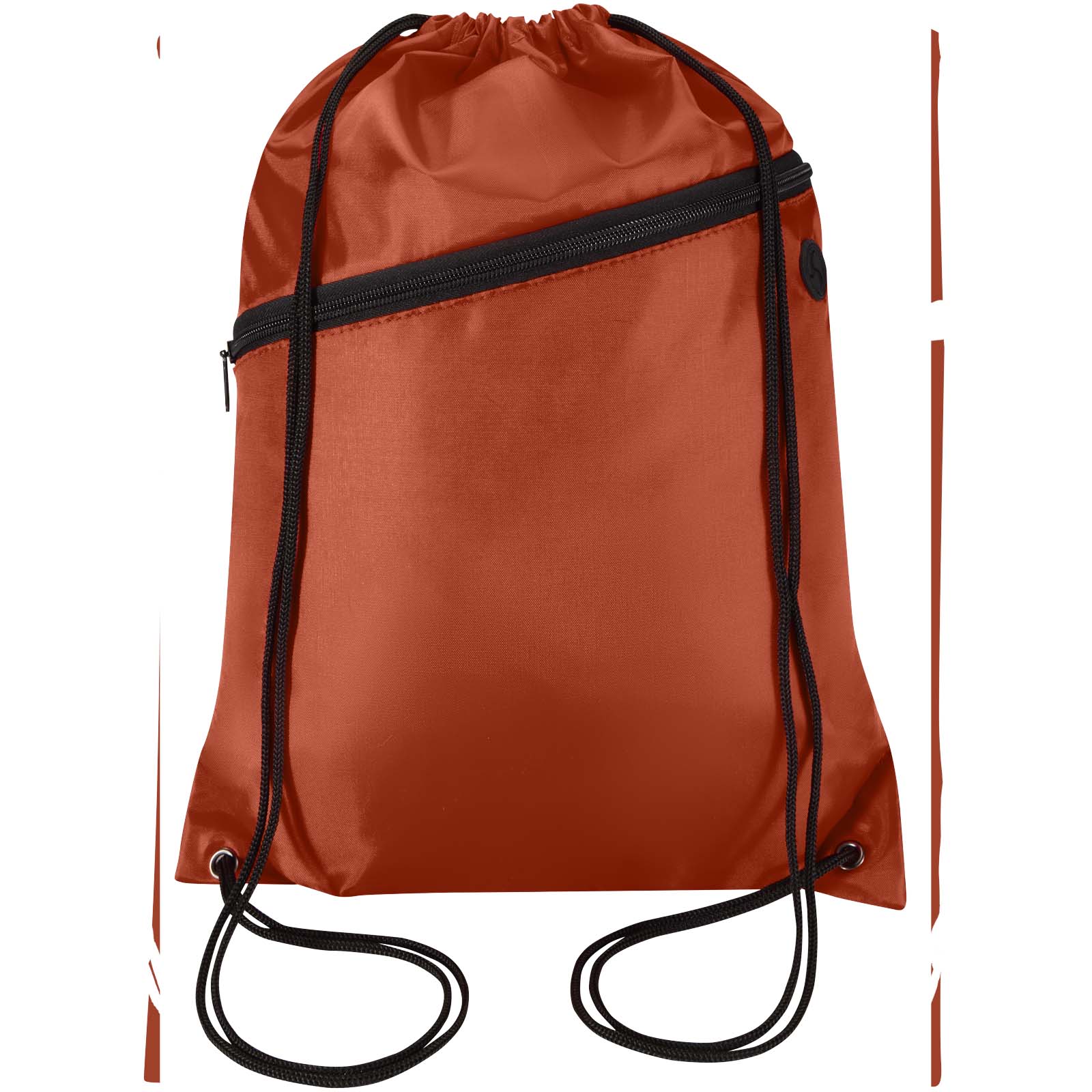 Sac à cordon Oriole en RPET avec poche avant zippée, 5 L
