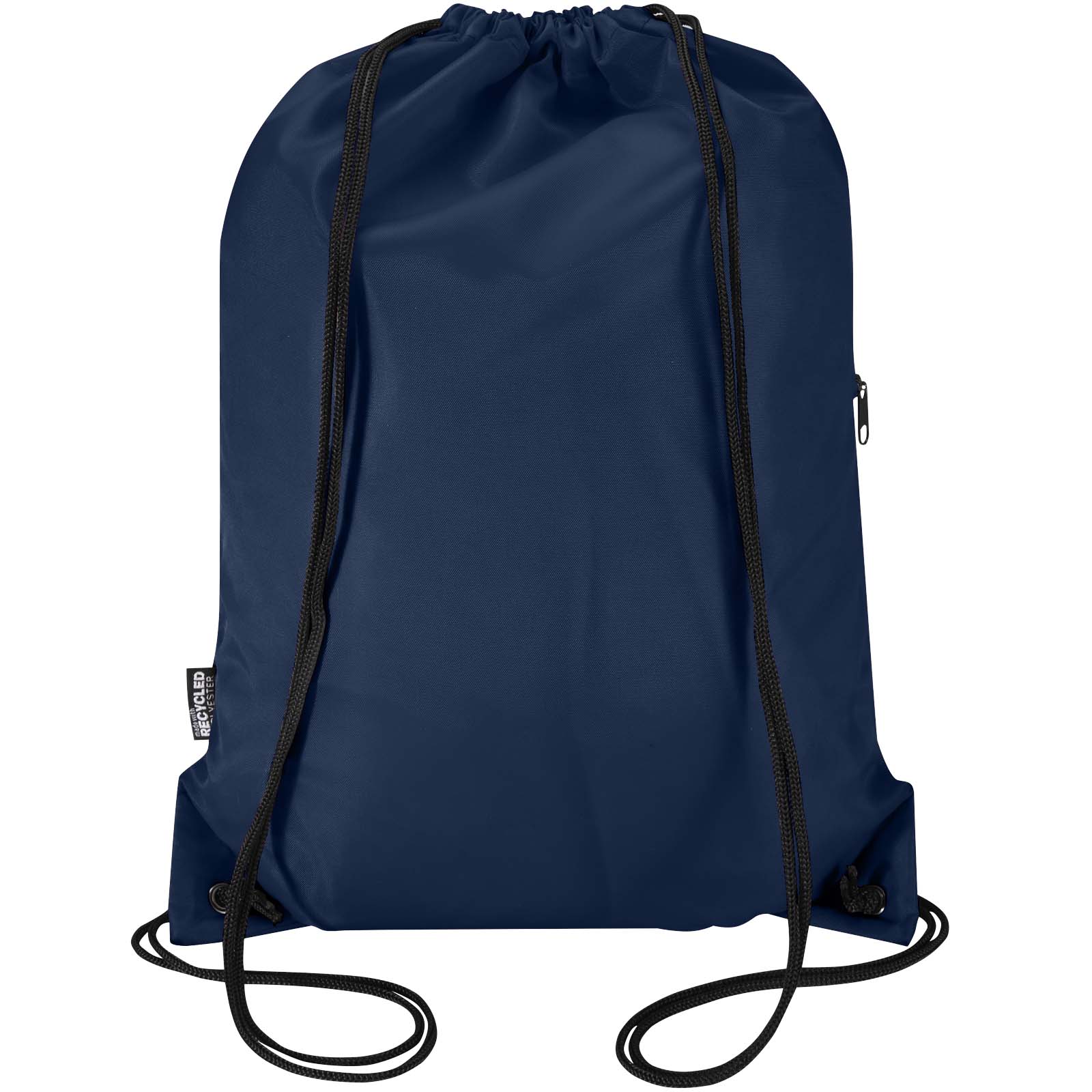 Sac à cordon Oriole en RPET avec poche avant zippée, 5 L