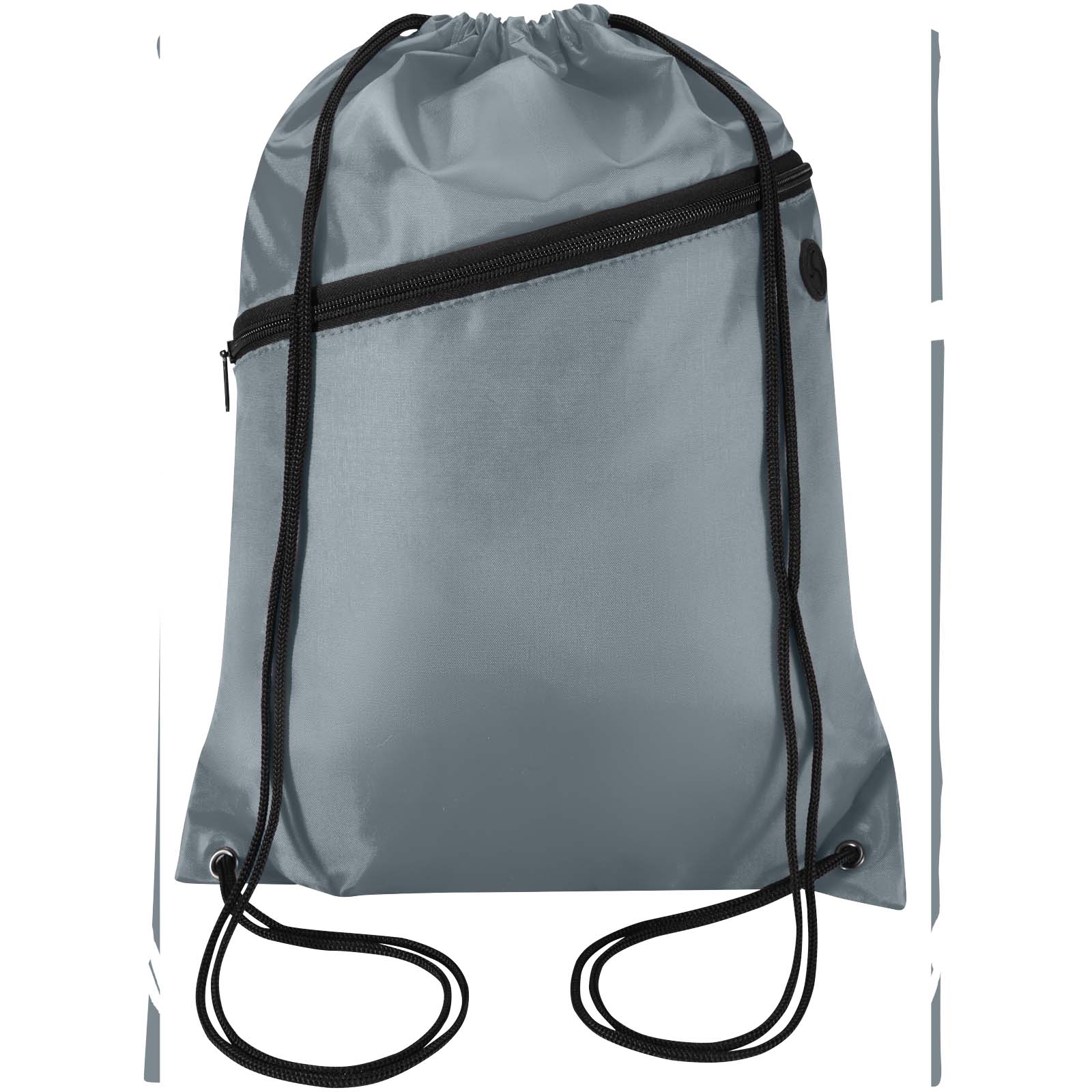 Sac à cordon Oriole en RPET avec poche avant zippée, 5 L