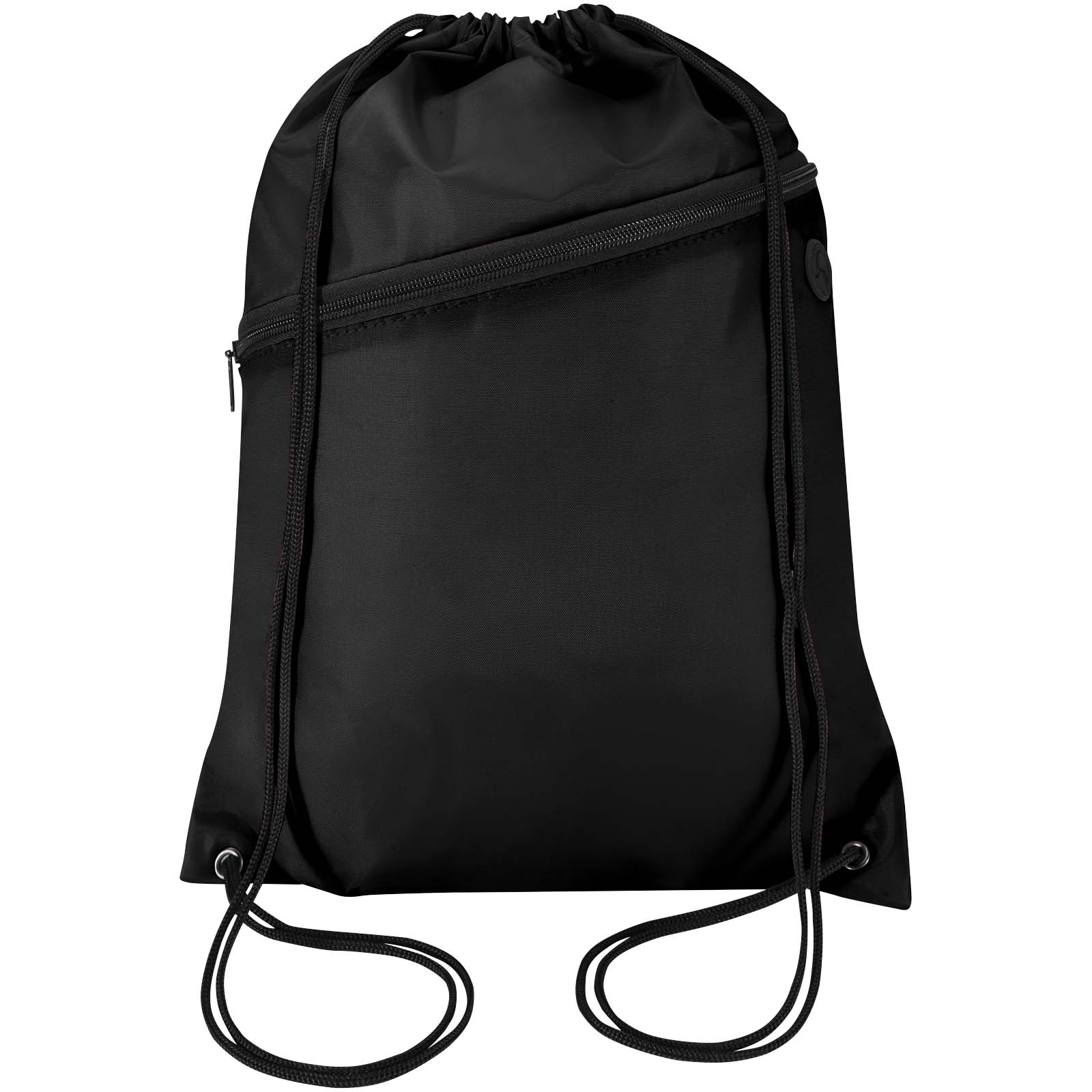 Sac à cordon Oriole en RPET avec poche avant zippée, 5 L