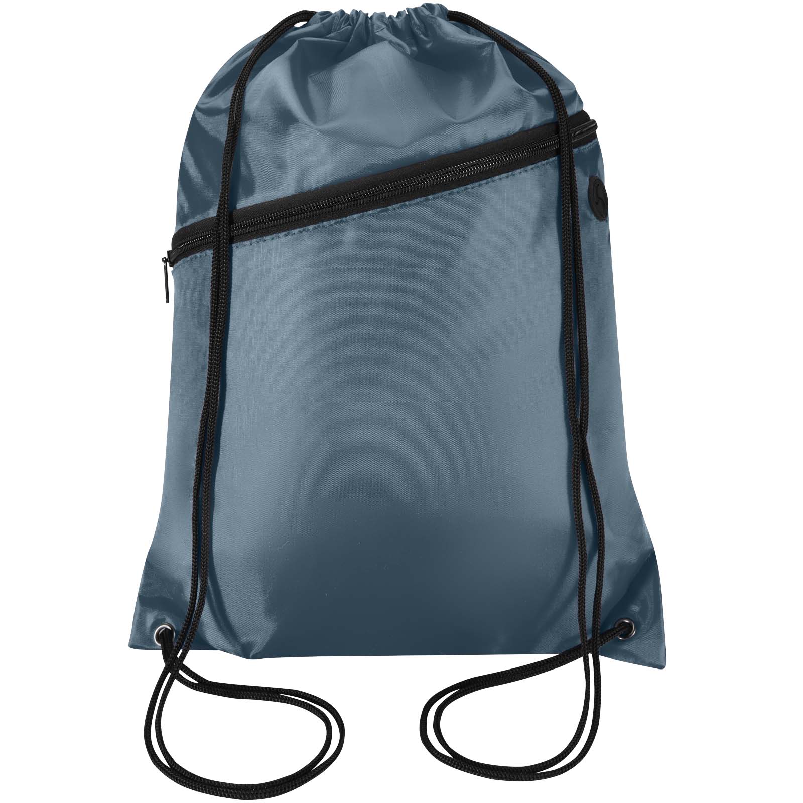 Sac à cordon Oriole en RPET avec poche avant zippée, 5 L