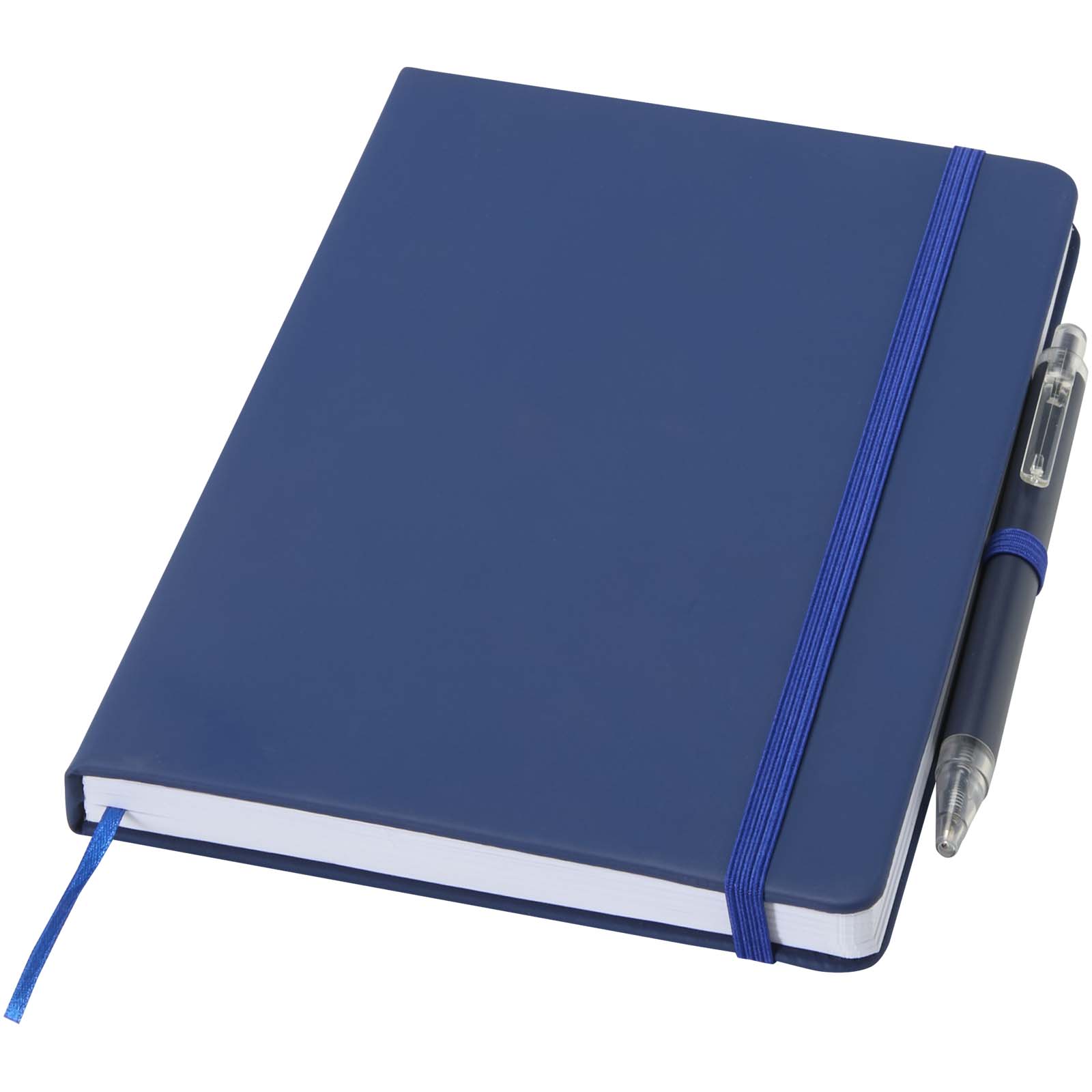 Ensemble comprenant un cahier en papier recyclé Spectrum A5 et un stylo à bille