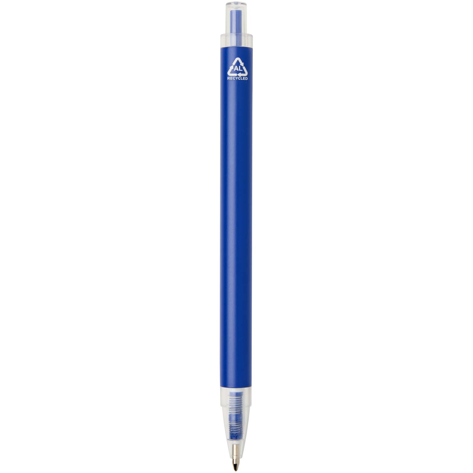 Stylo à bille Spectrum en aluminium recyclé (encre bleue)