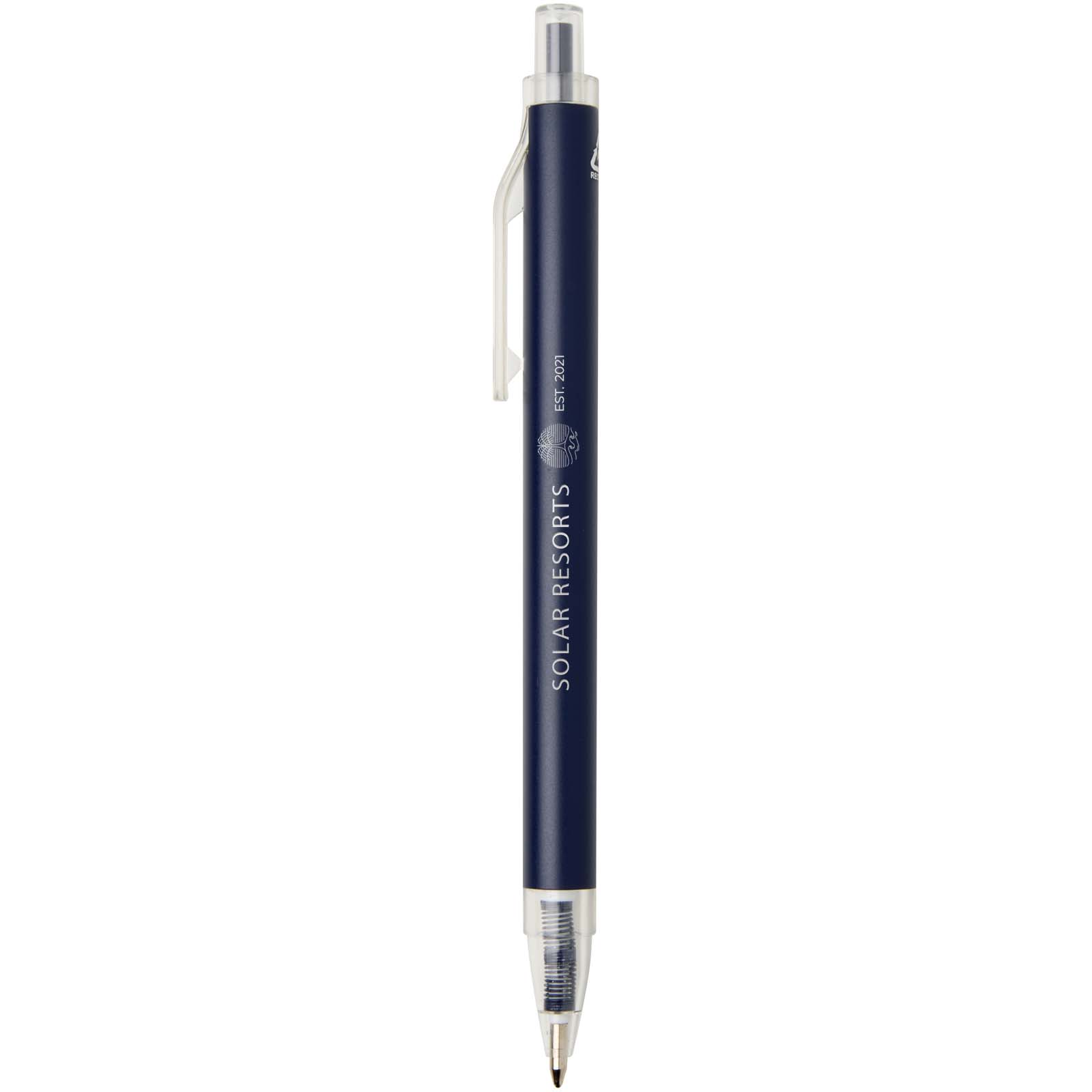 Stylo à bille Spectrum en aluminium recyclé (encre bleue)