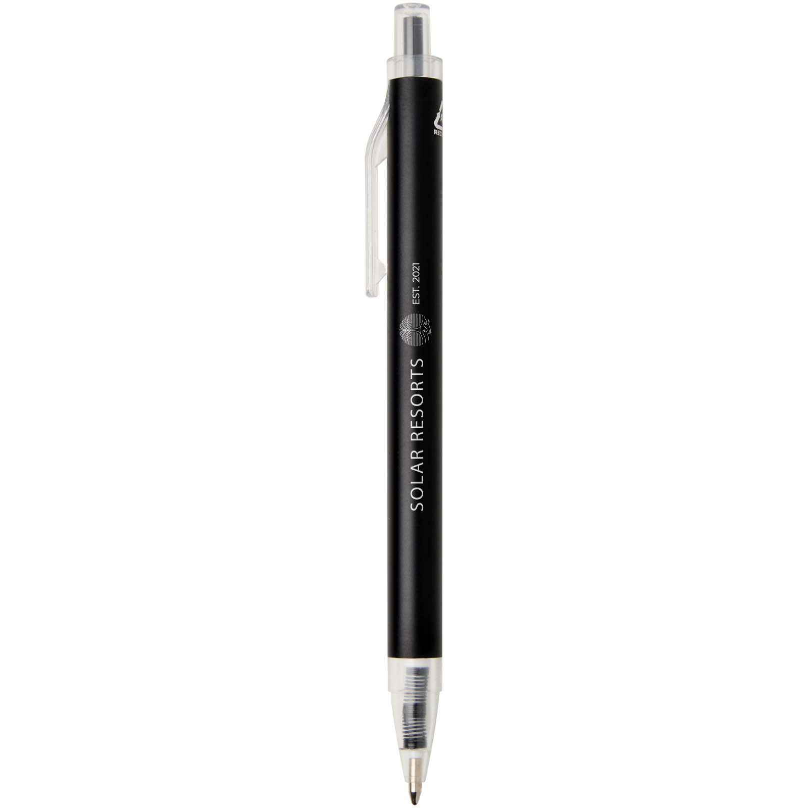 Stylo à bille Spectrum en aluminium recyclé (encre bleue)