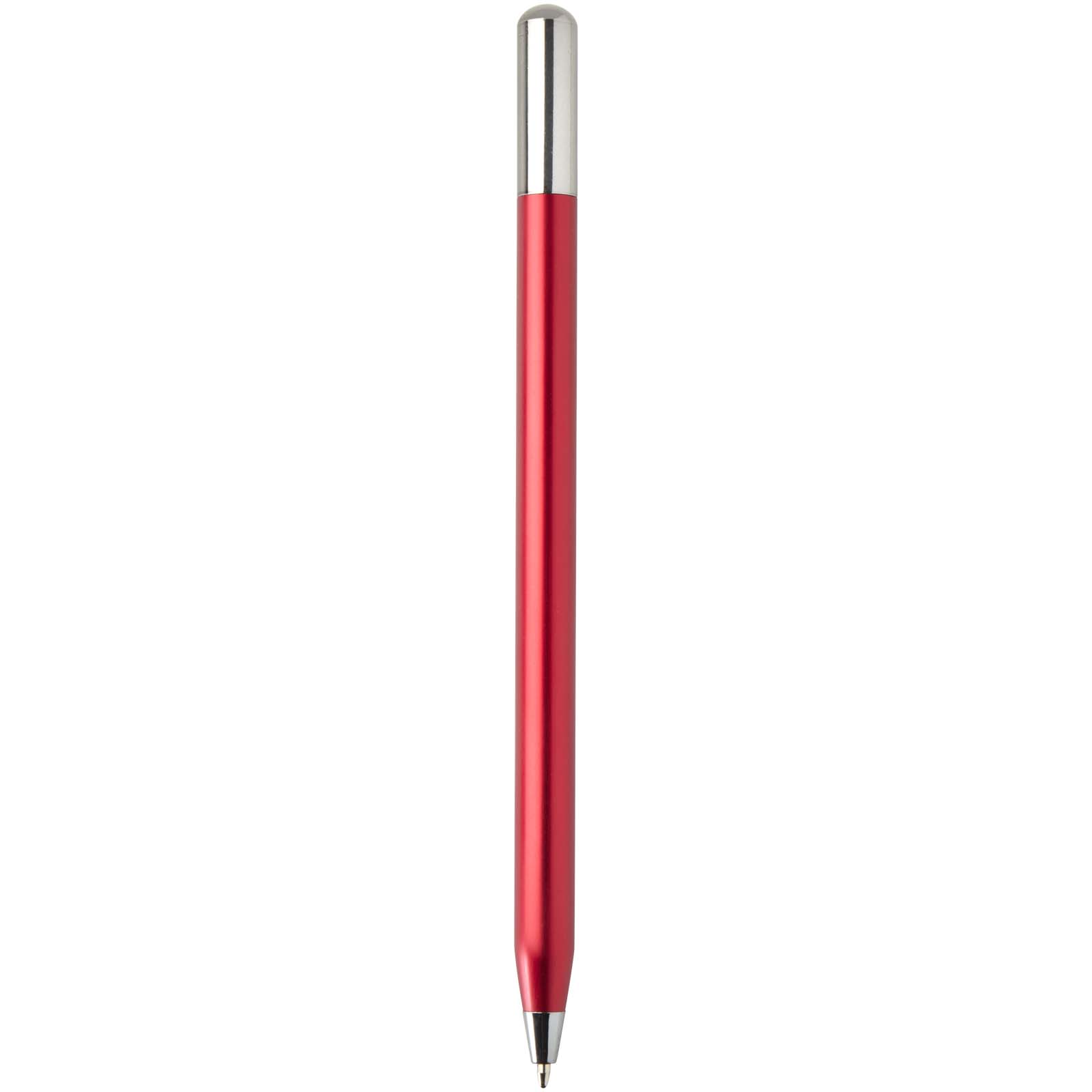 Stylo à bille à mécanisme rotatif SMART en aluminium recyclé (encre noire)