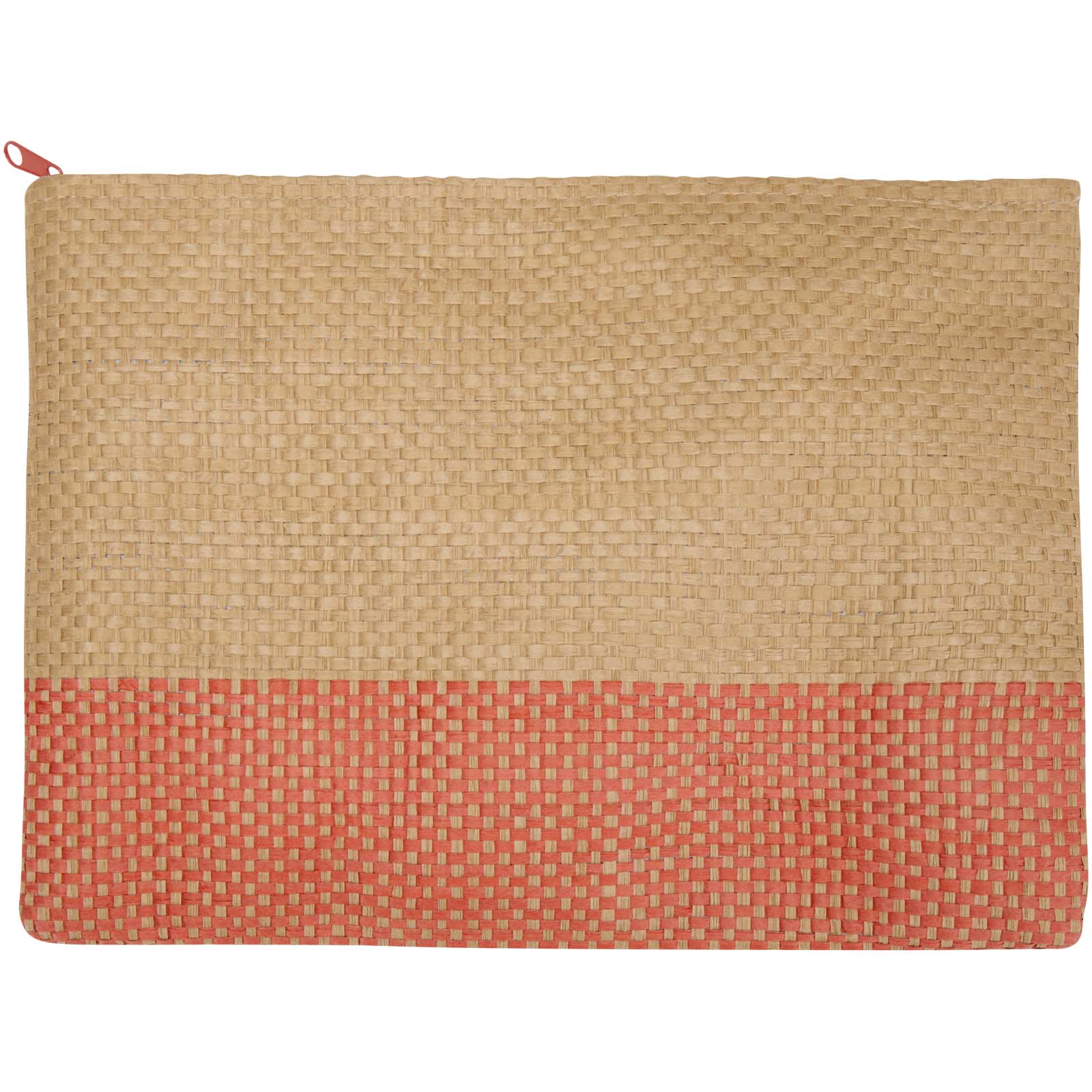 Pochette en papier paille Rhythm avec fermeture à glissière, 3 L