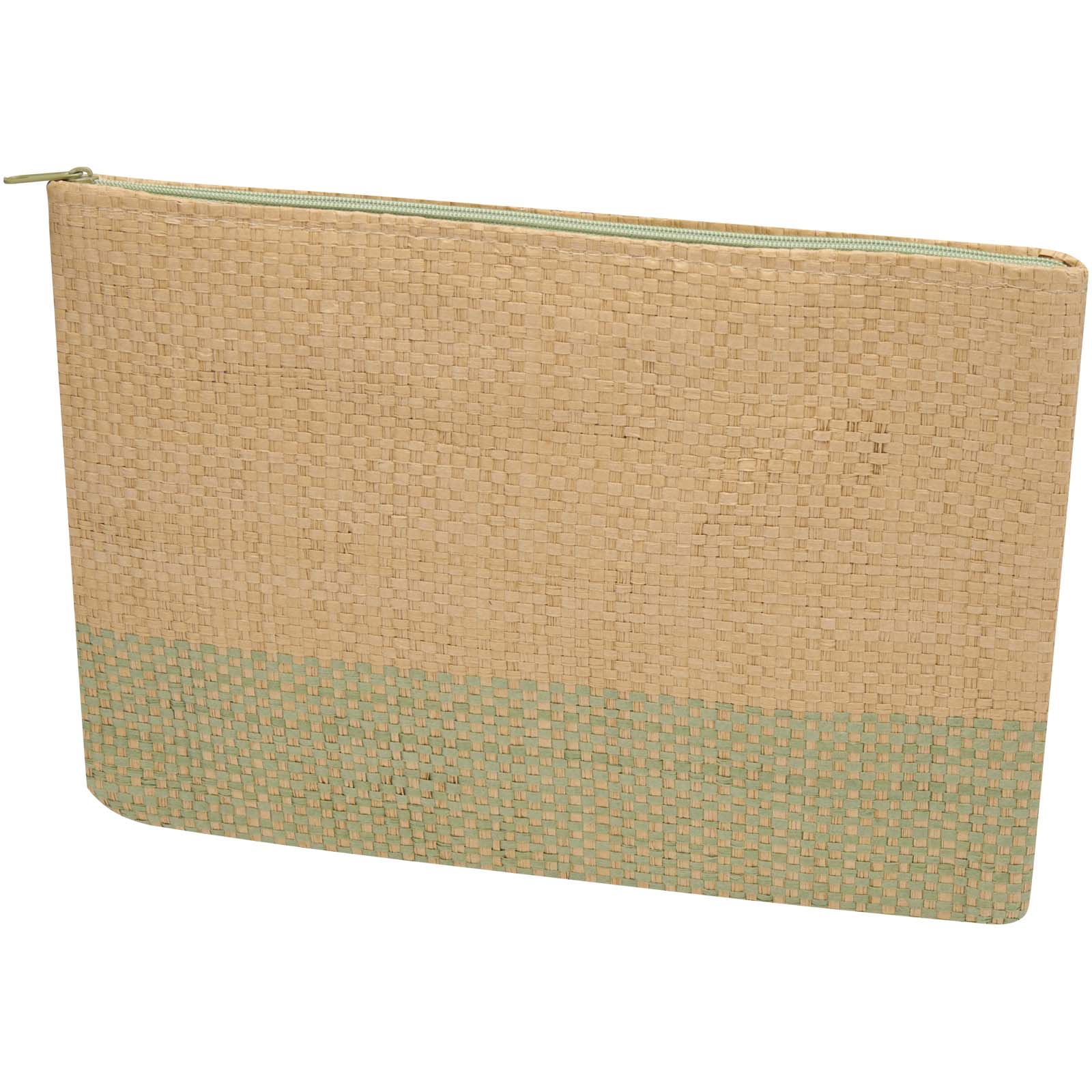 Pochette en papier paille Rhythm avec fermeture à glissière, 3 L