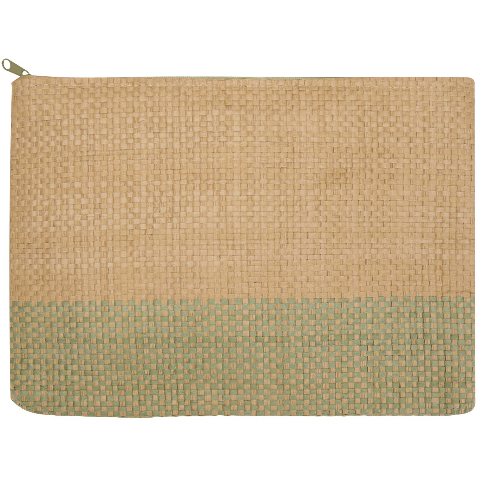 Pochette en papier paille Rhythm avec fermeture à glissière, 3 L