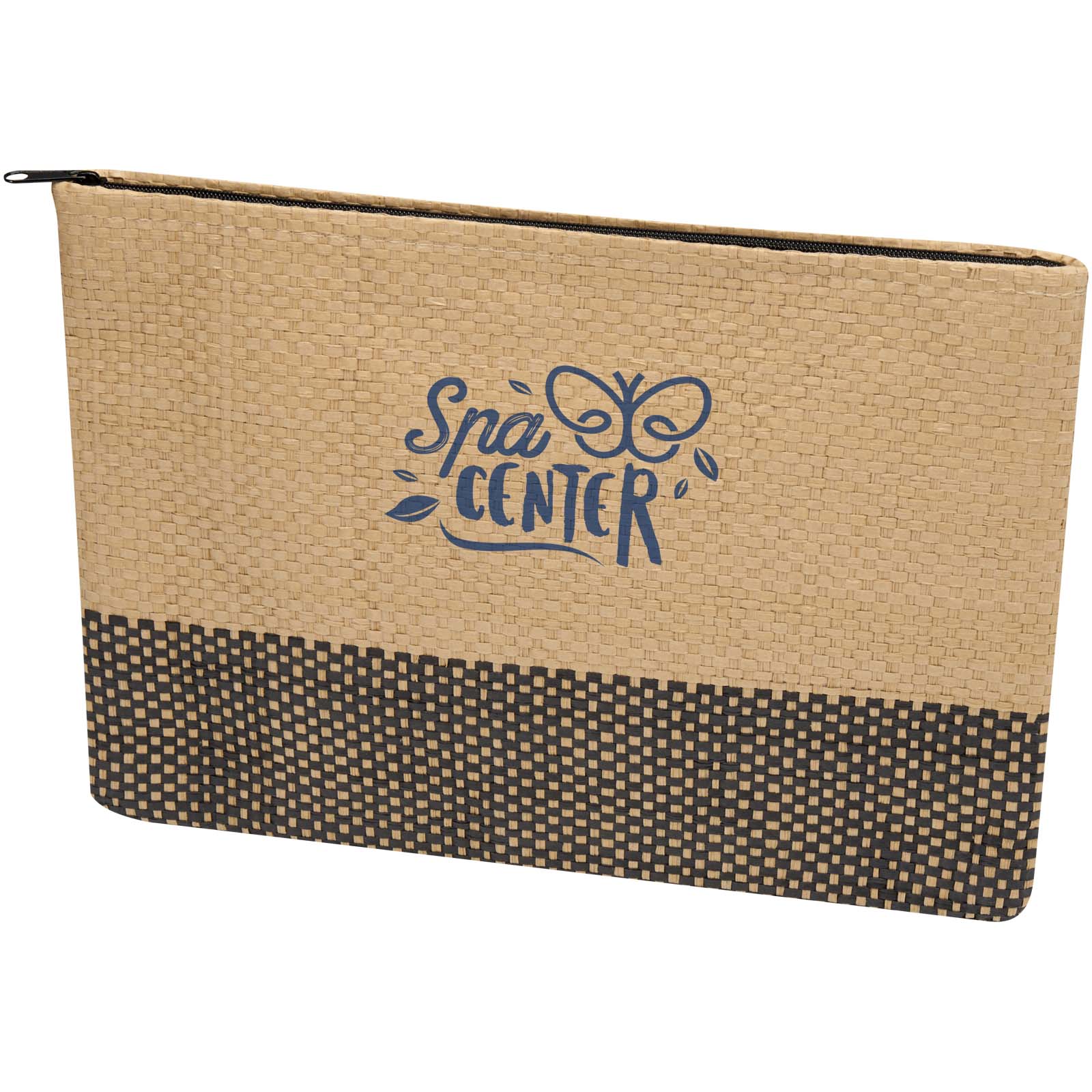 Pochette en papier paille Rhythm avec fermeture à glissière, 3 L