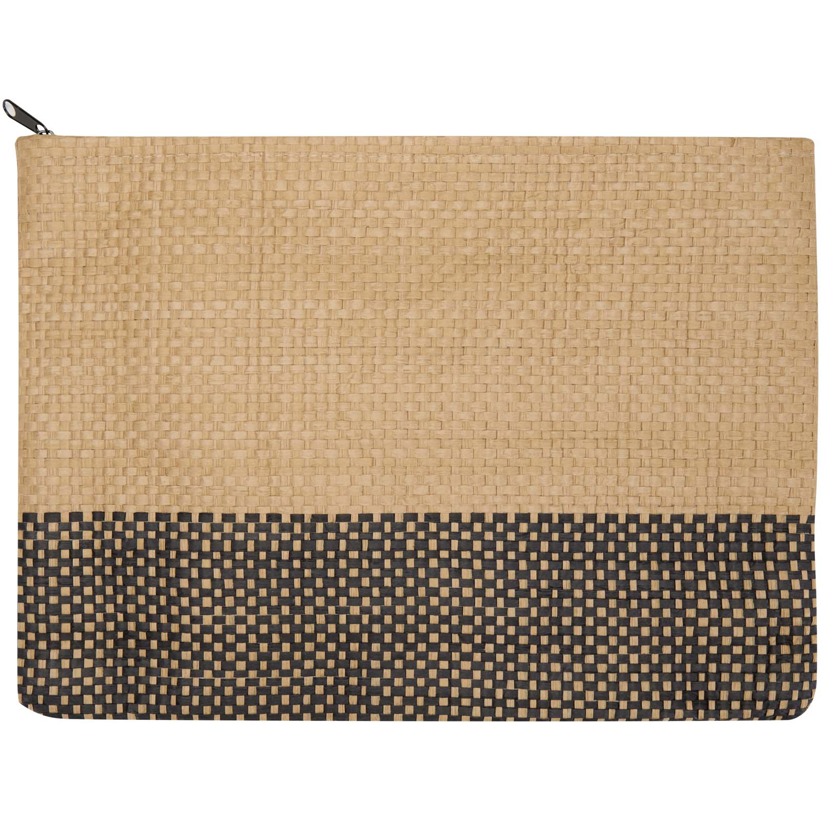 Pochette en papier paille Rhythm avec fermeture à glissière, 3 L