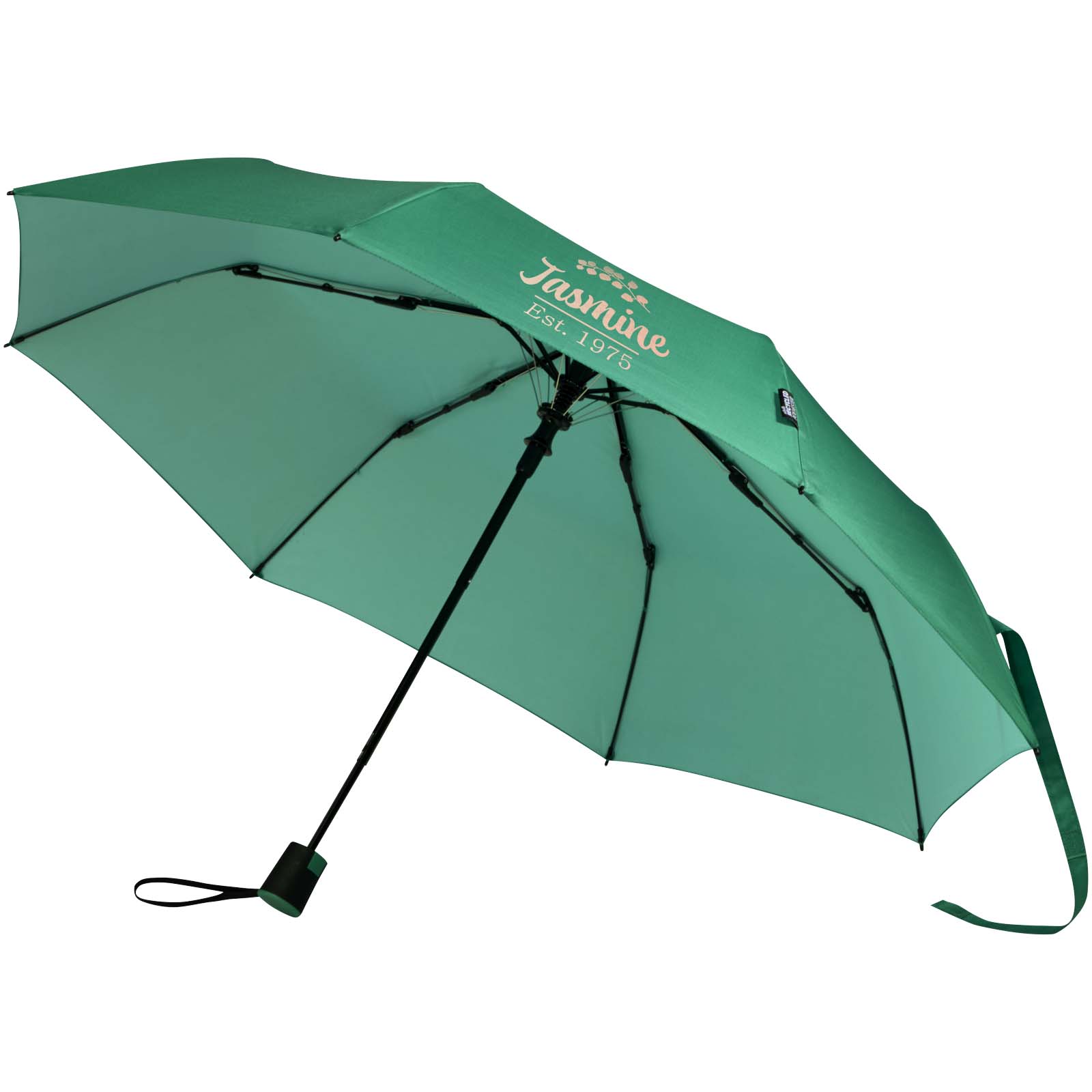 Parapluie pliable Agnes 21 pouces à ouverture automatique en RPET