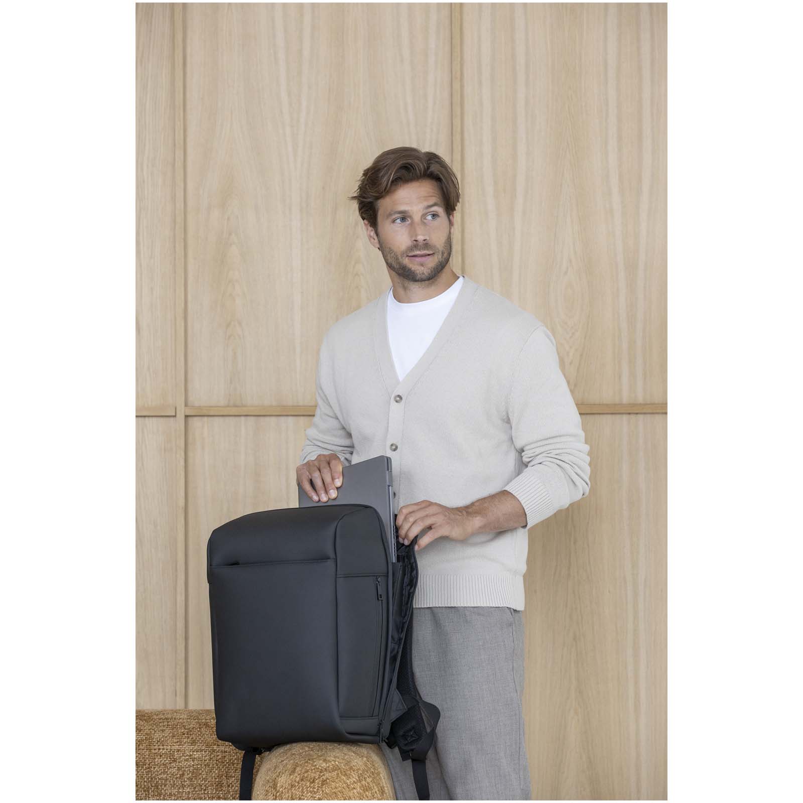 Sac à dos pour ordinateur portable SMART 15 pouces en GRS recyclé, 18 L
