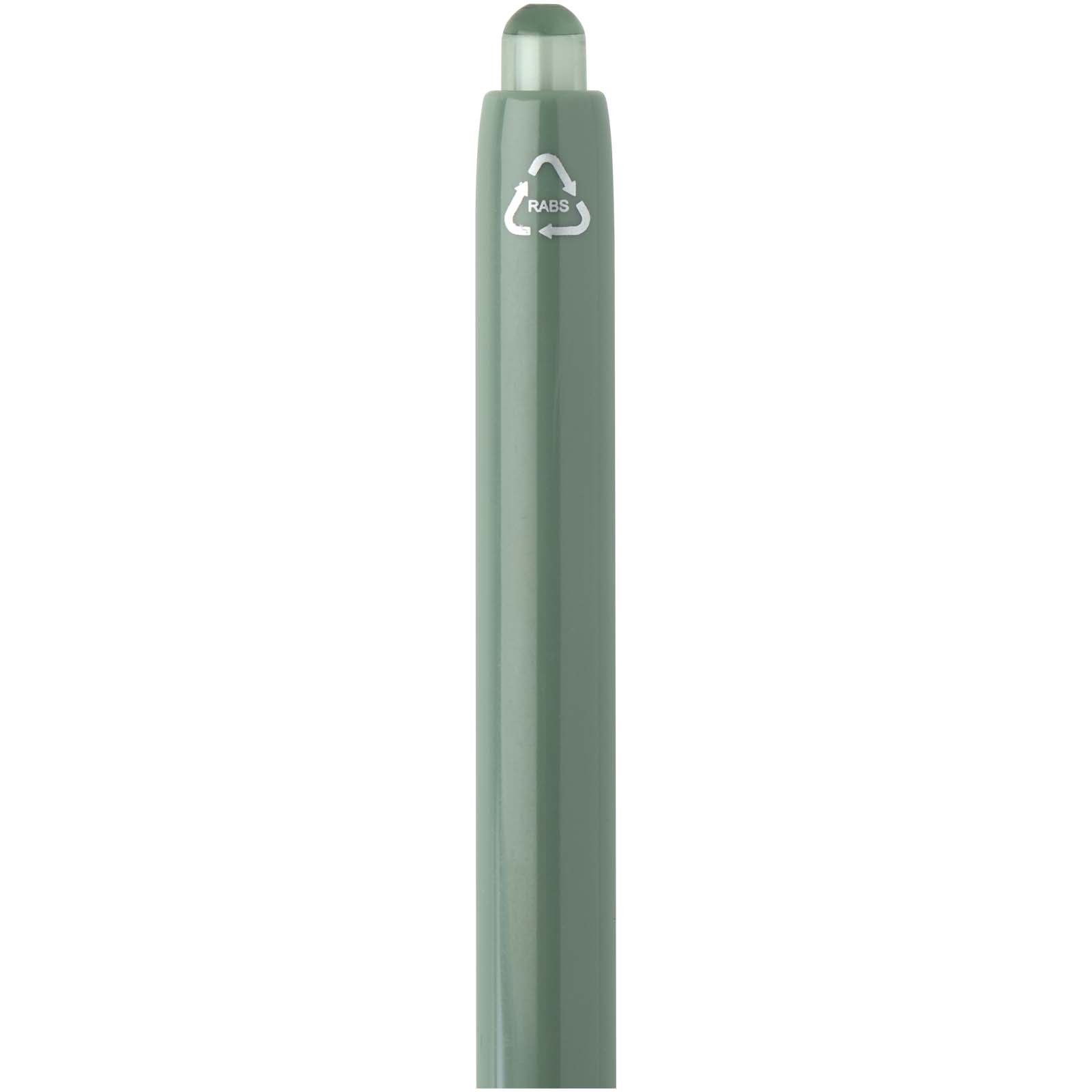 Stylo bille Glen avec double injection recyclé RCS (encre bleue)