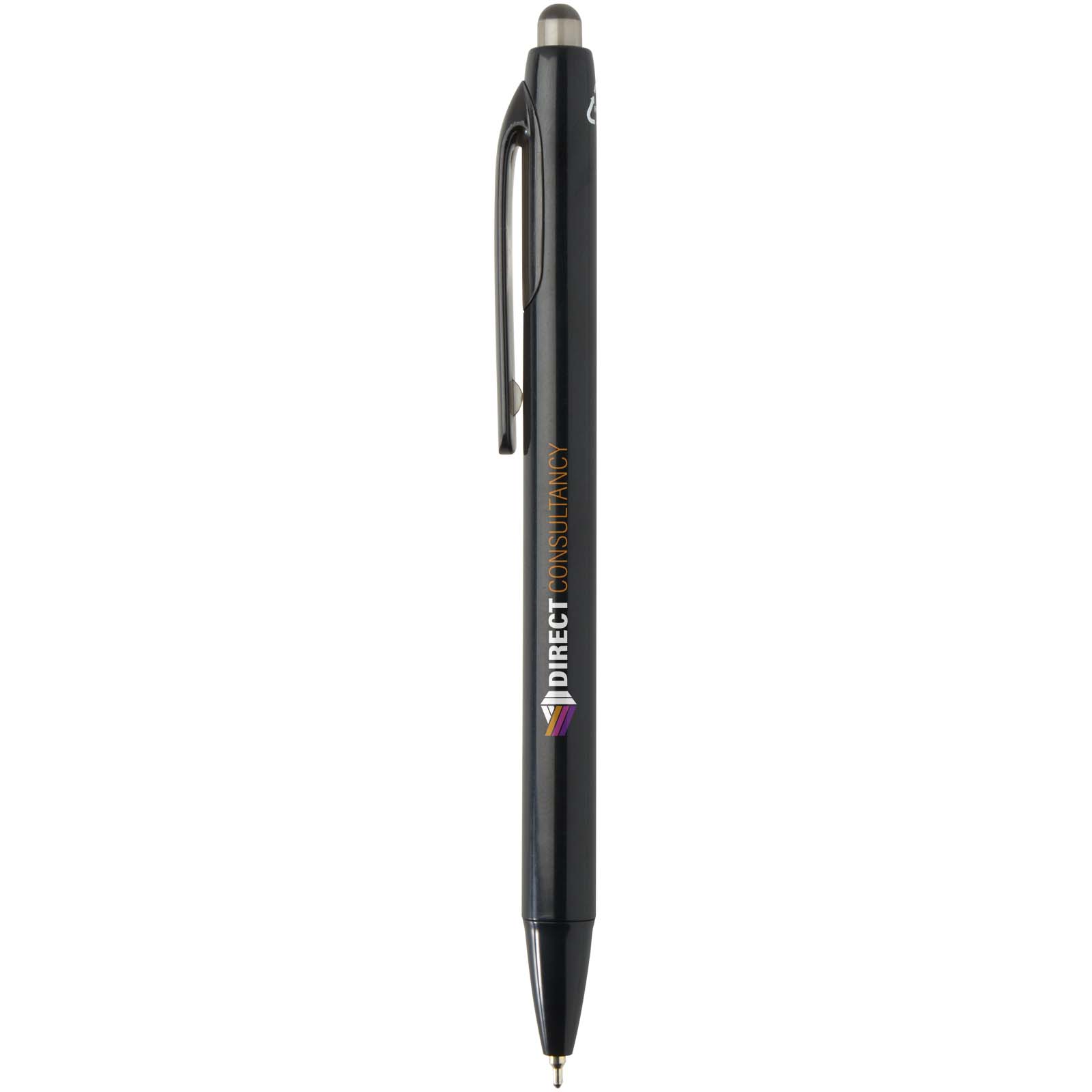Stylo bille Glen avec double injection recyclé RCS (encre bleue)