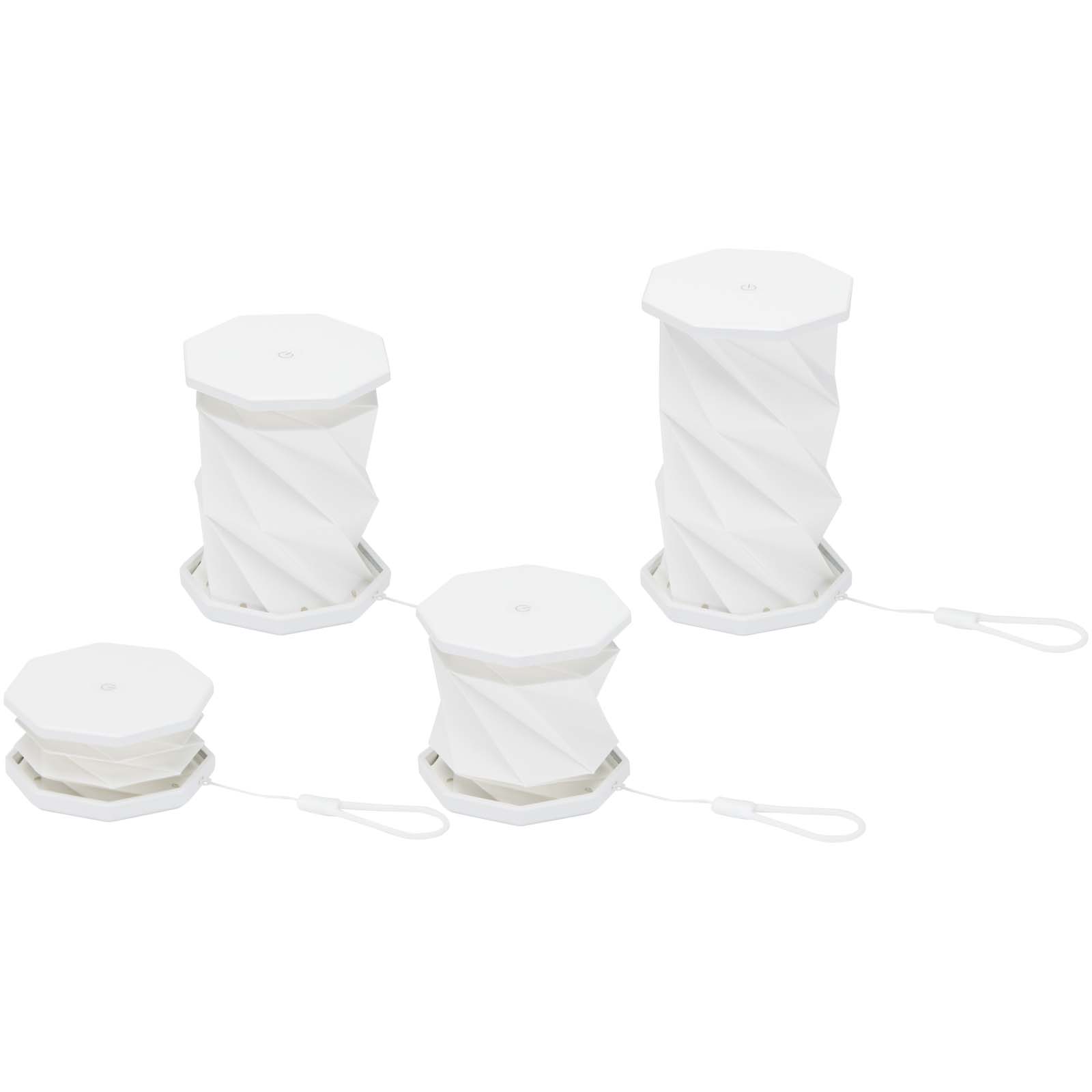 Lampe de table pliable et à intensité variable Celestia en plastique recyclé