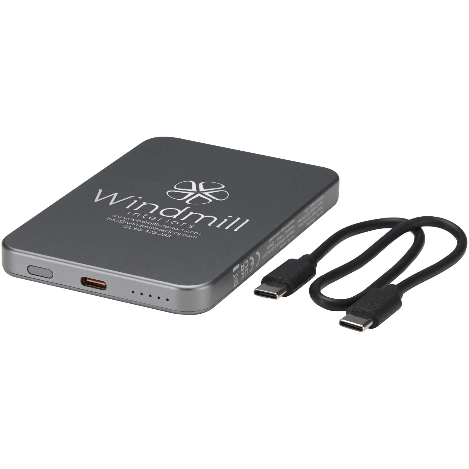Batterie externe magnétique Avis 5000 mAh en aluminium recyclé RCS