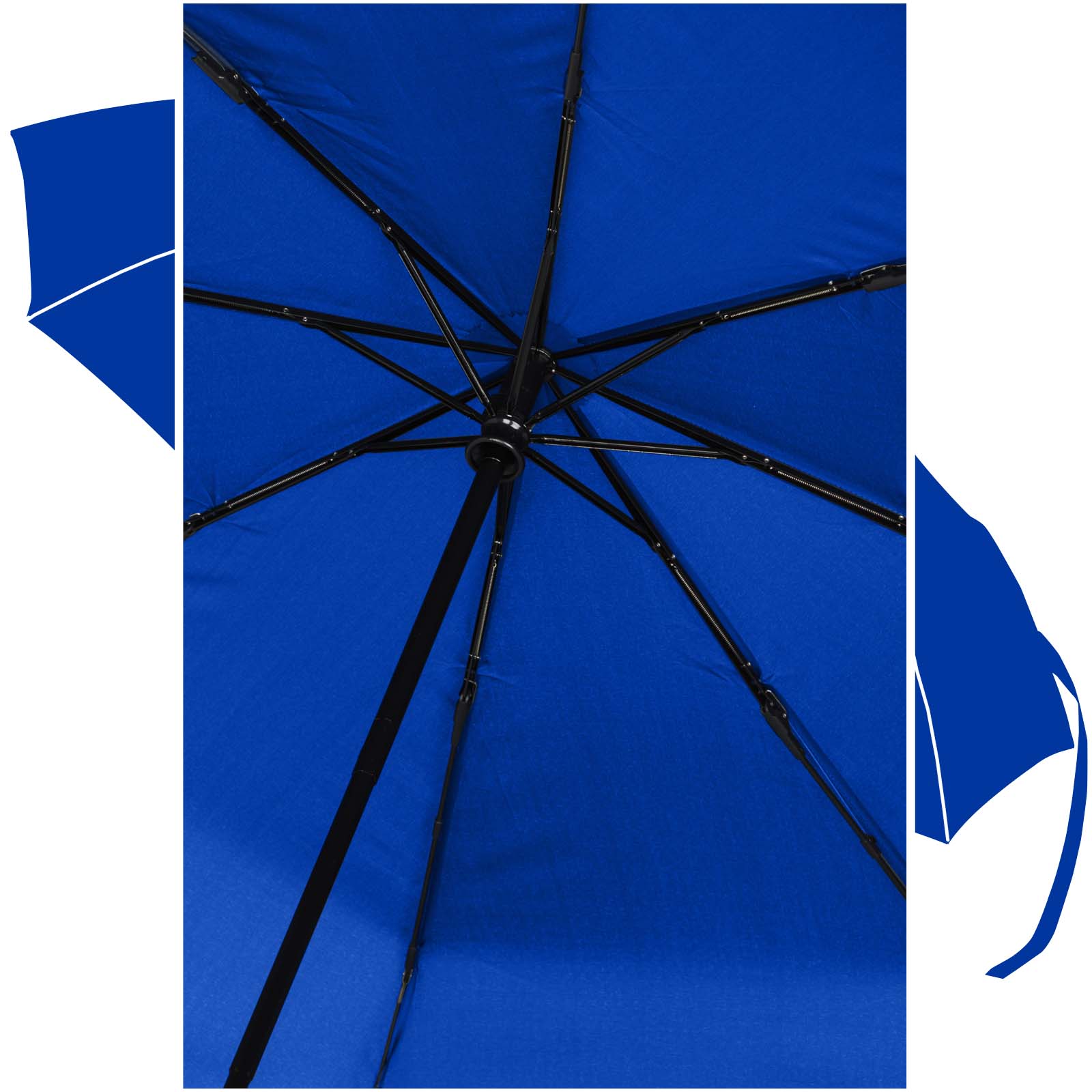 Parapluie pliable Gale de 69 cm à ouverture et fermeture automatiques en RPET