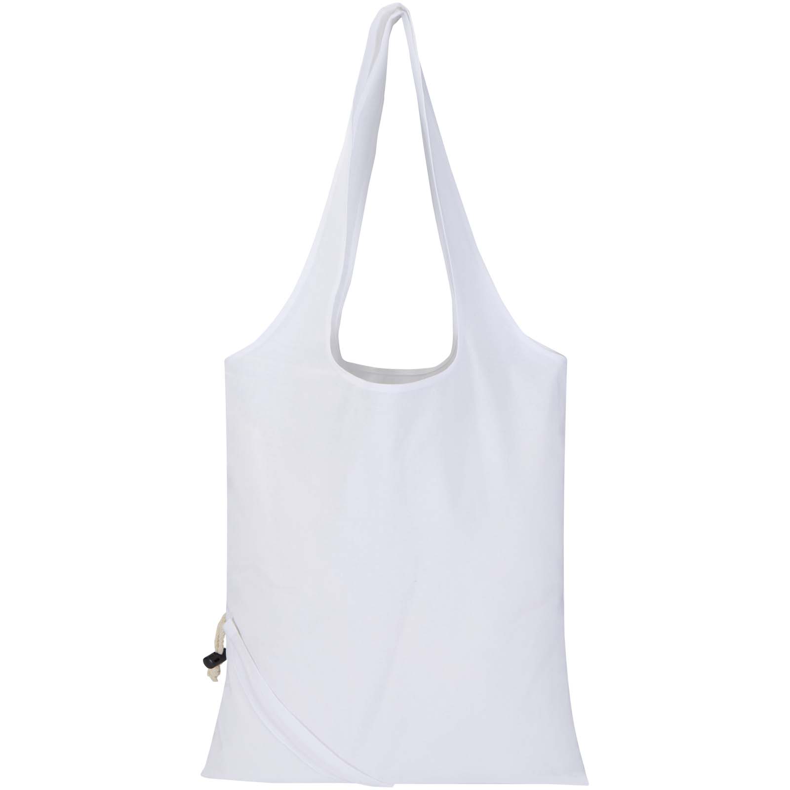 Sac fourre-tout pliable en coton recyclé GRS « Madras Blend » 140 g/m², 7 L