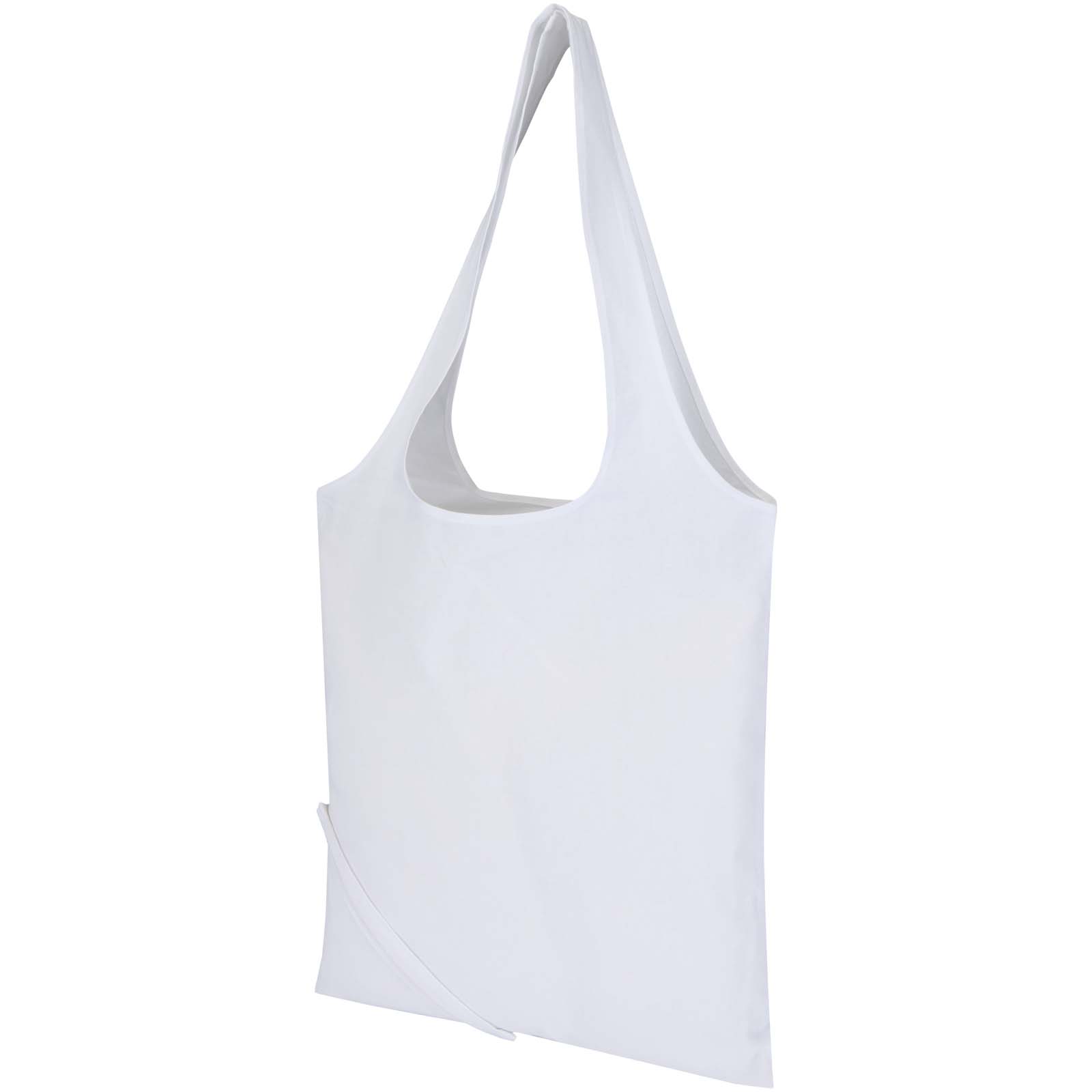 Sac fourre-tout pliable en coton recyclé GRS « Madras Blend » 140 g/m², 7 L