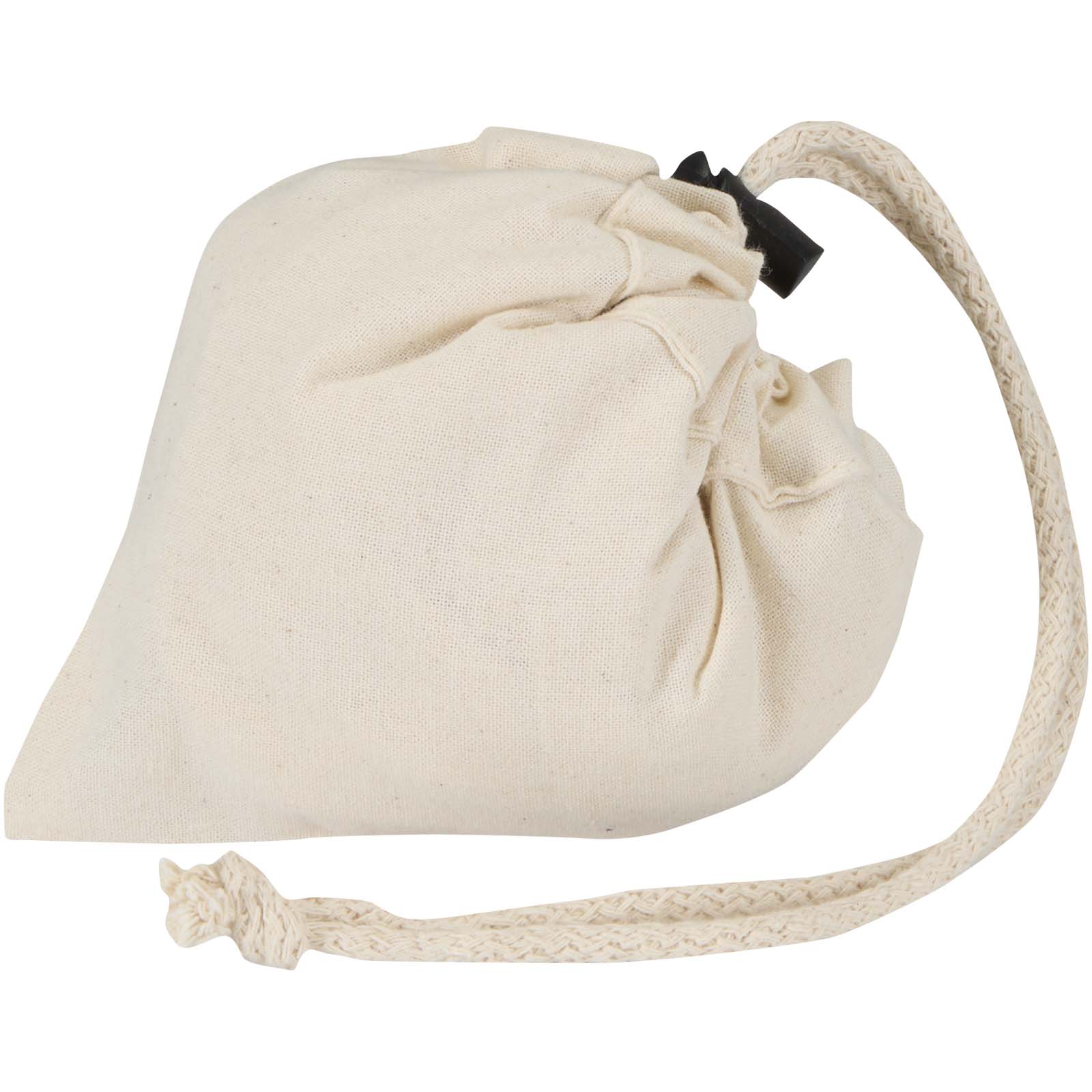 Sac fourre-tout pliable en coton recyclé GRS « Madras Blend » 140 g/m², 7 L