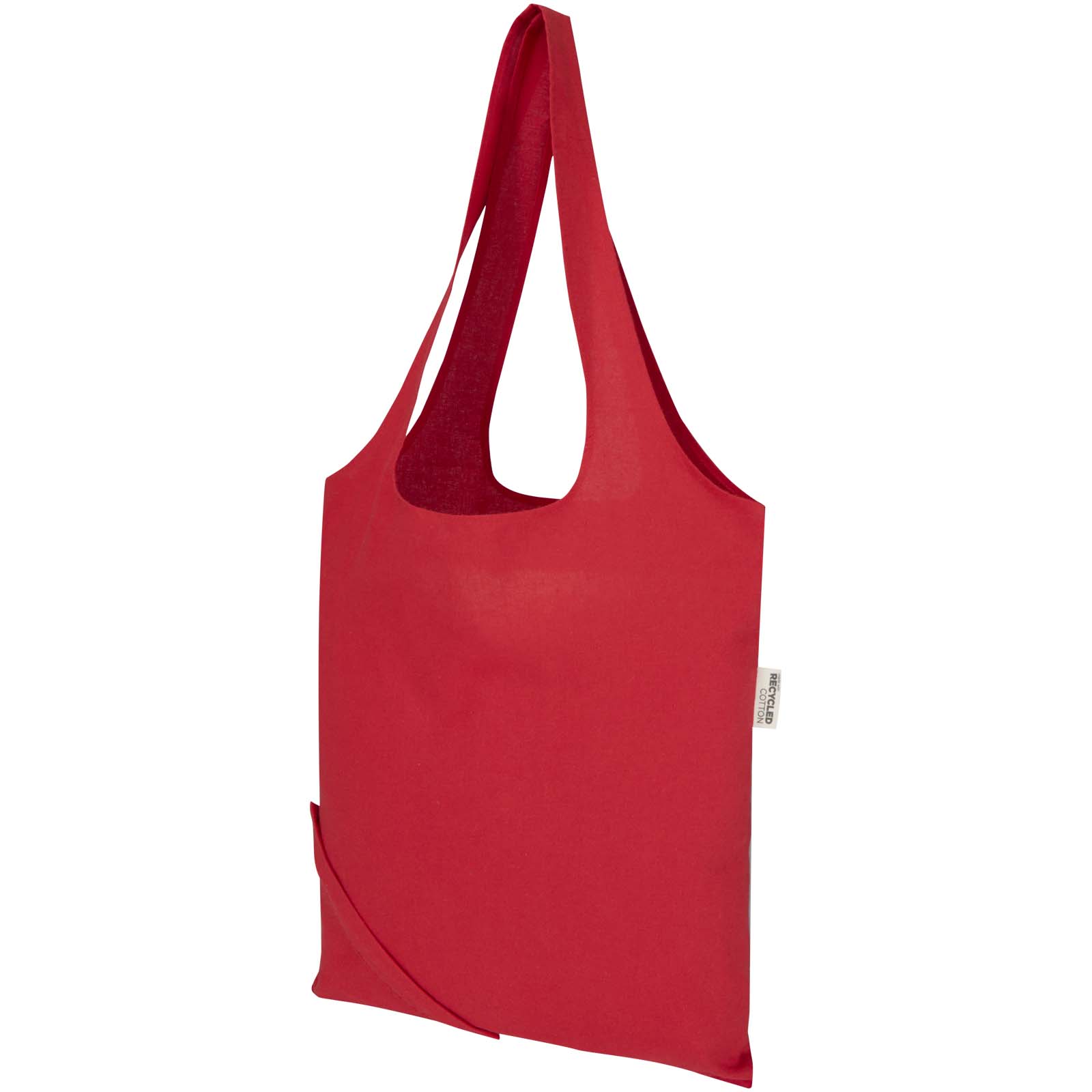 Sac fourre-tout pliable en coton recyclé GRS « Madras Blend » 140 g/m², 7 L
