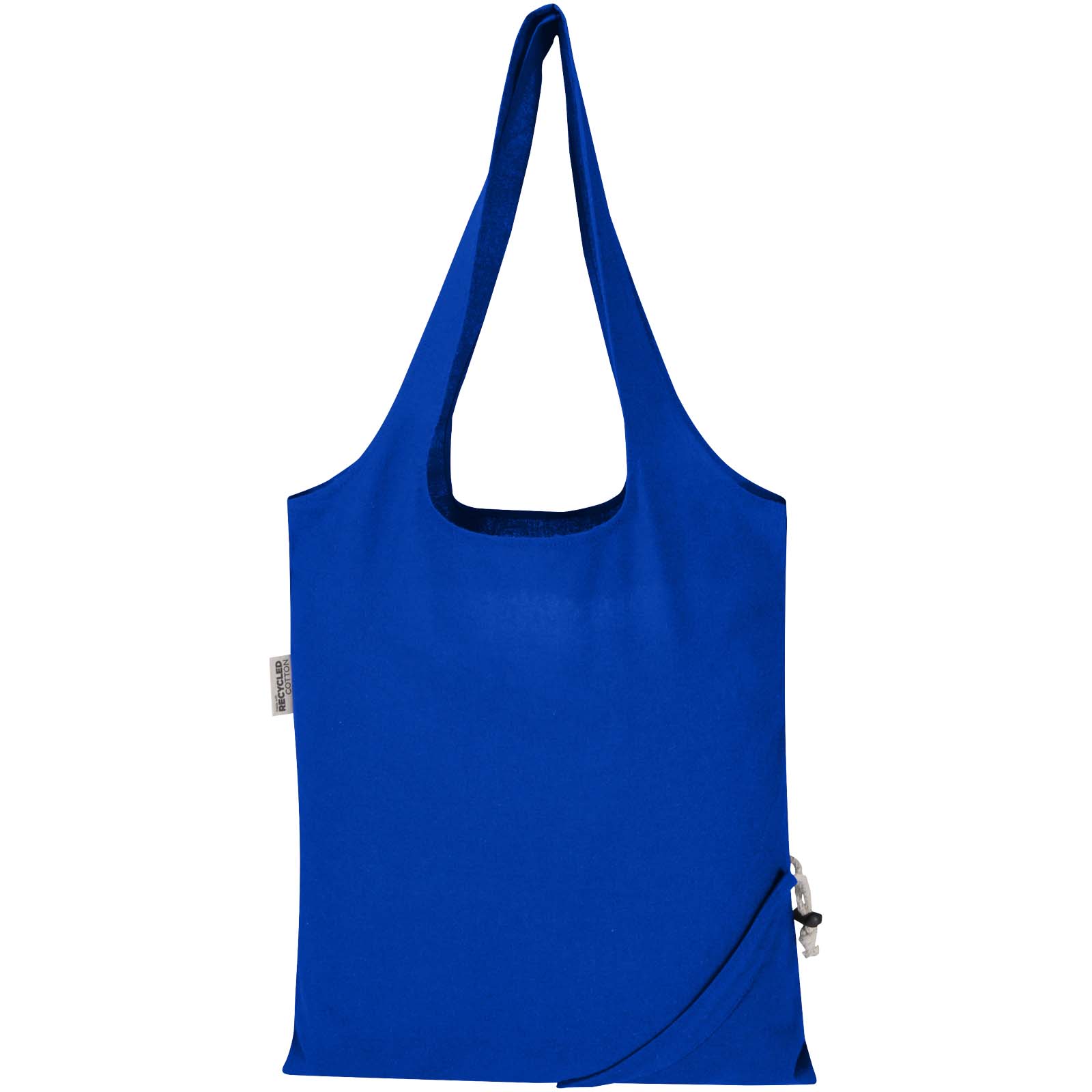 Sac fourre-tout pliable en coton recyclé GRS « Madras Blend » 140 g/m², 7 L