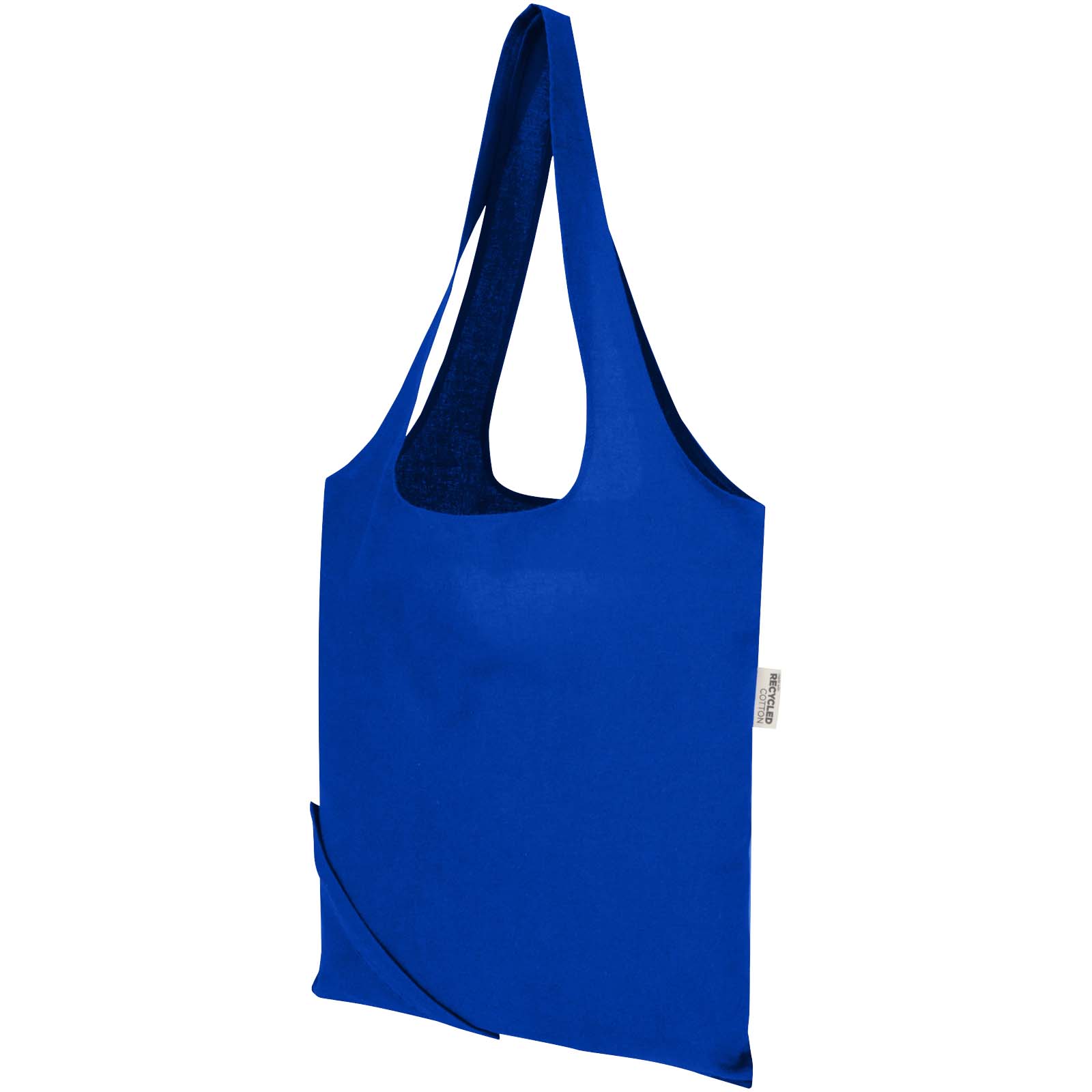 Sac fourre-tout pliable en coton recyclé GRS « Madras Blend » 140 g/m², 7 L