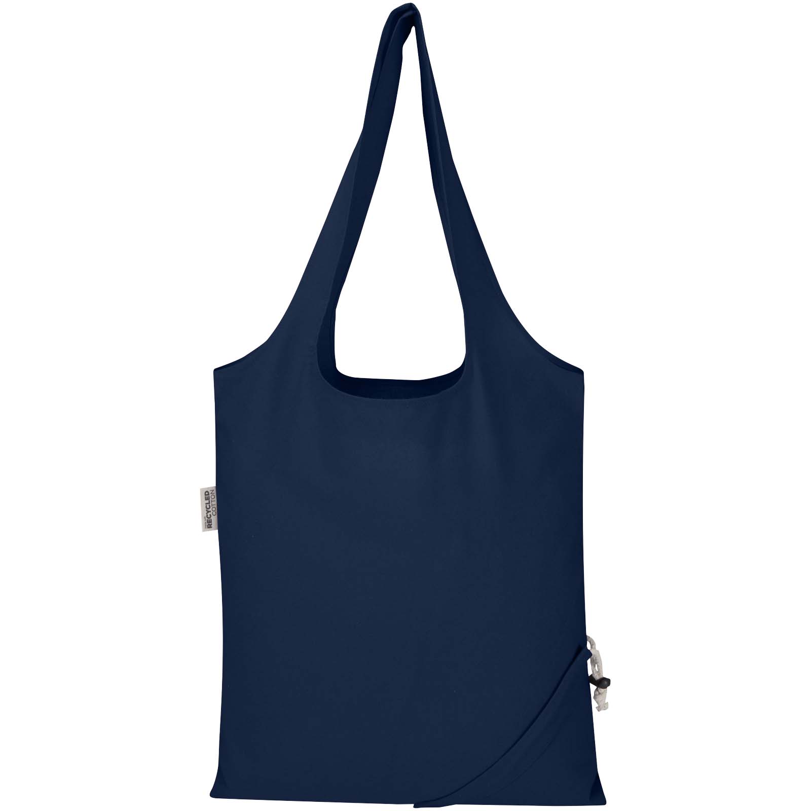 Sac fourre-tout pliable en coton recyclé GRS « Madras Blend » 140 g/m², 7 L