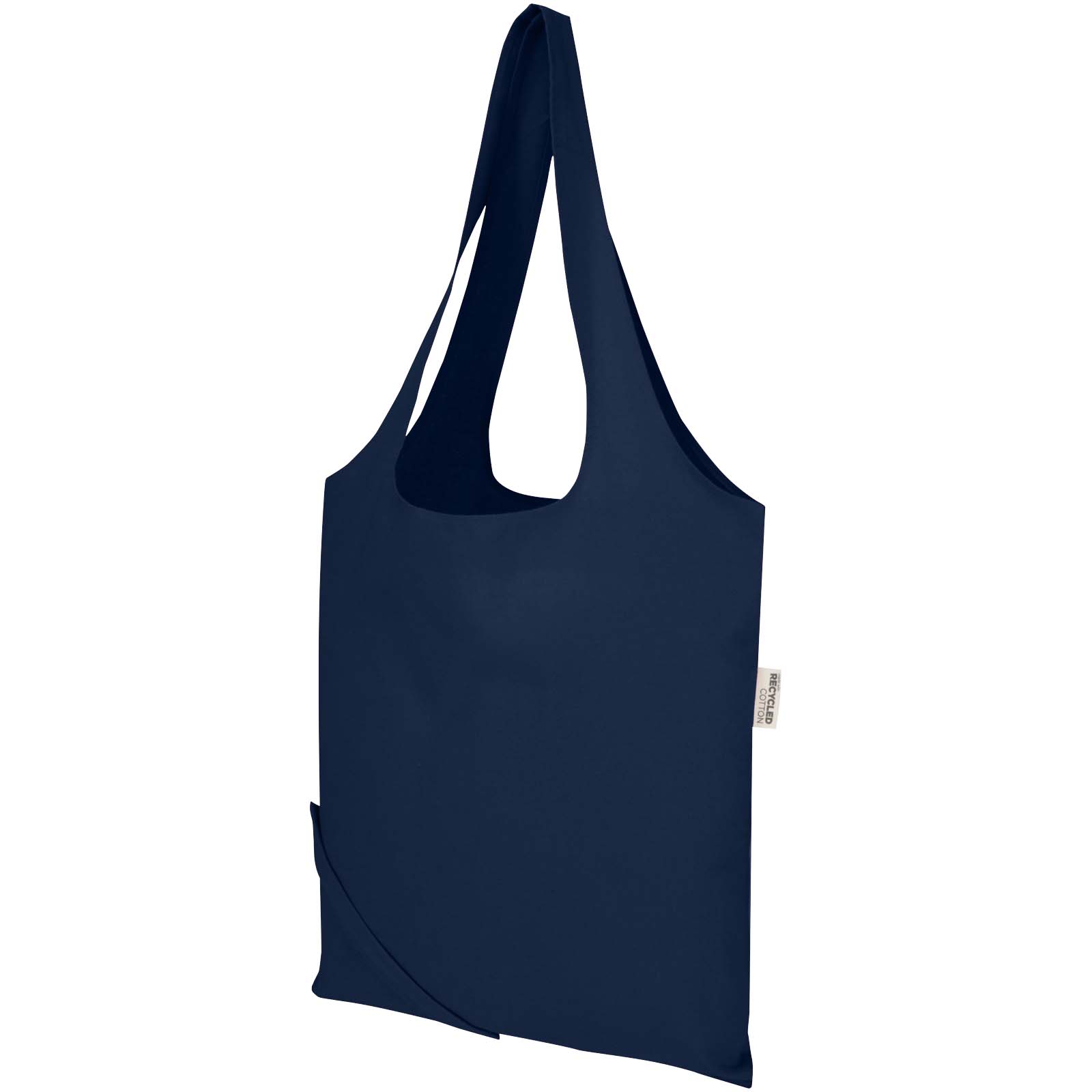 Sac fourre-tout pliable en coton recyclé GRS « Madras Blend » 140 g/m², 7 L