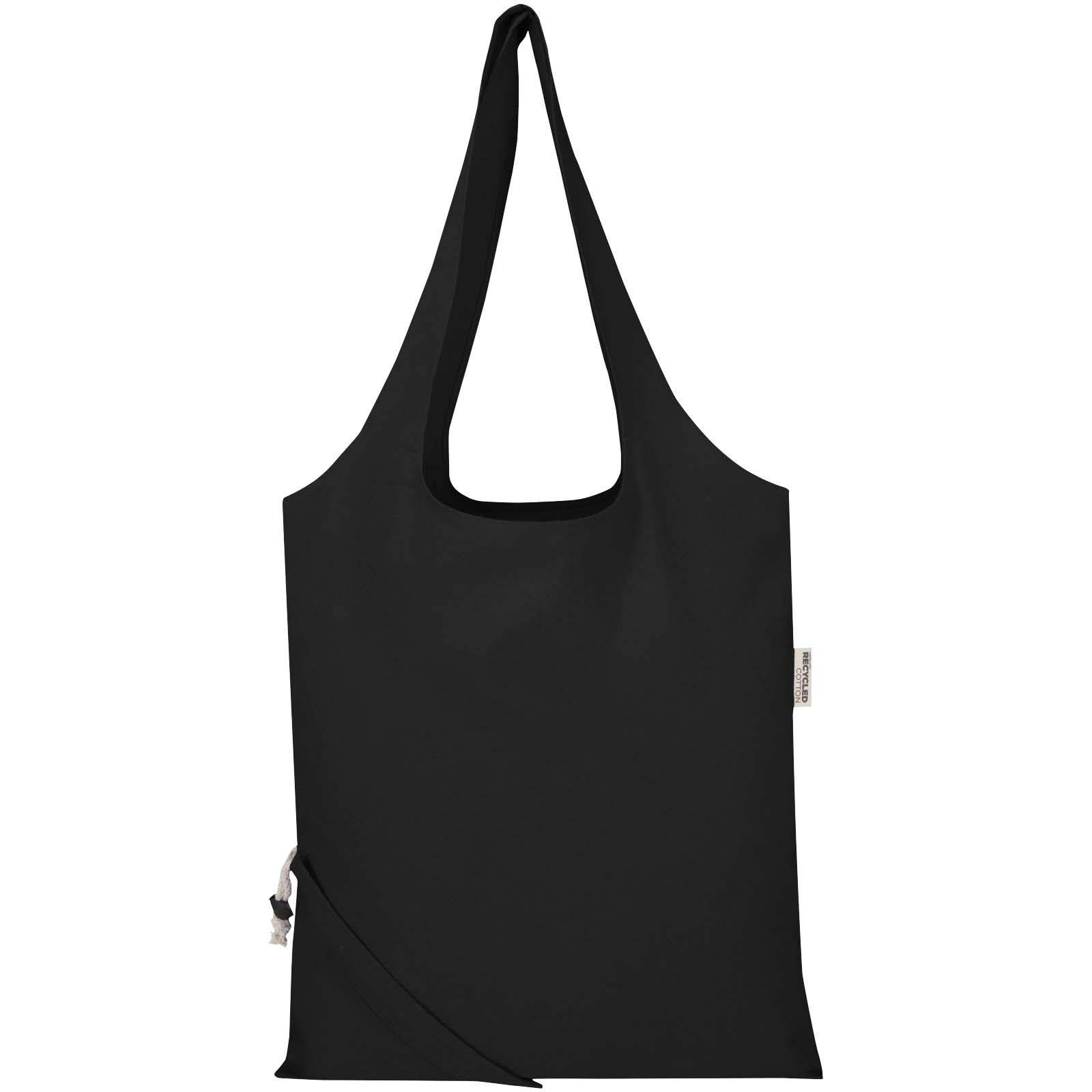 Sac fourre-tout pliable en coton recyclé GRS « Madras Blend » 140 g/m², 7 L