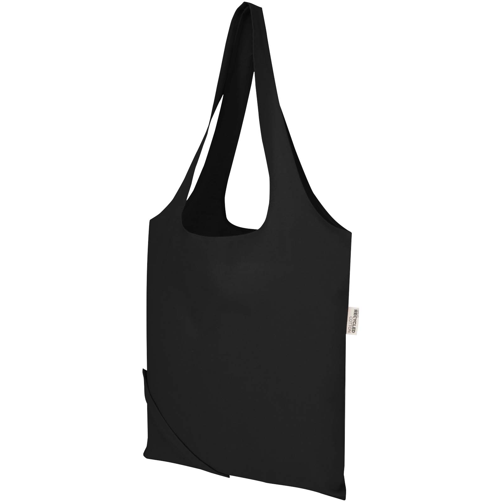 Sac fourre-tout pliable en coton recyclé GRS « Madras Blend » 140 g/m², 7 L