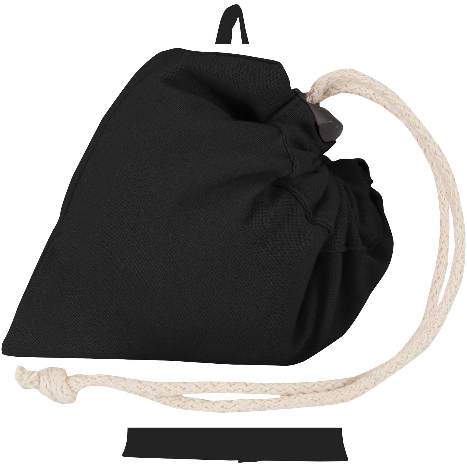 Sac fourre-tout pliable en coton recyclé GRS « Madras Blend » 140 g/m², 7 L