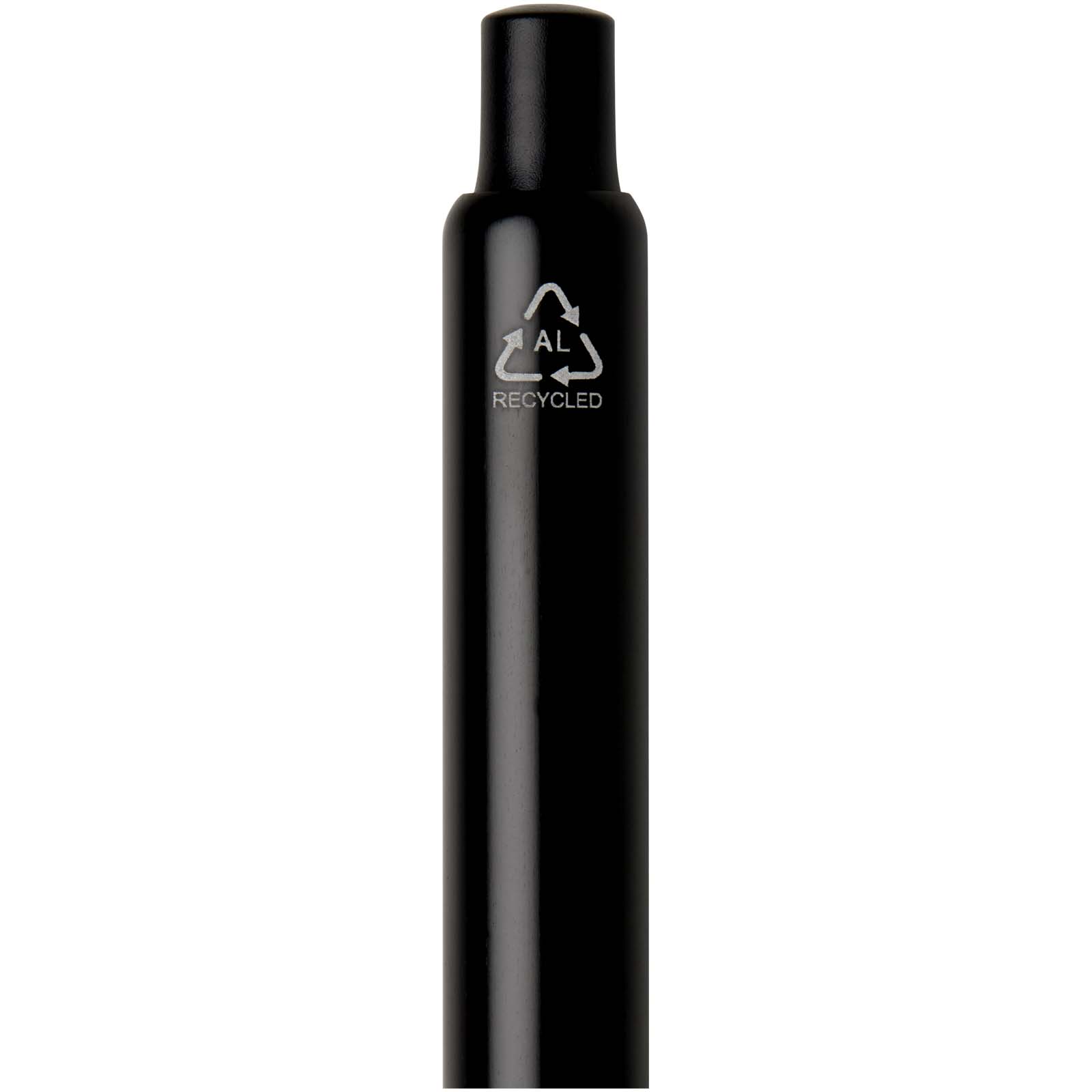 Stylo à bille Soffit en aluminium recyclé, à mécanisme à clic et anodisé (encre bleue)